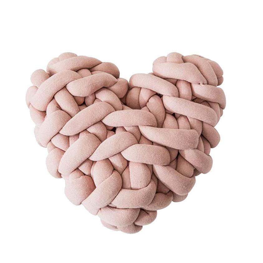 Heart Knot Pillow - Elegant Linen