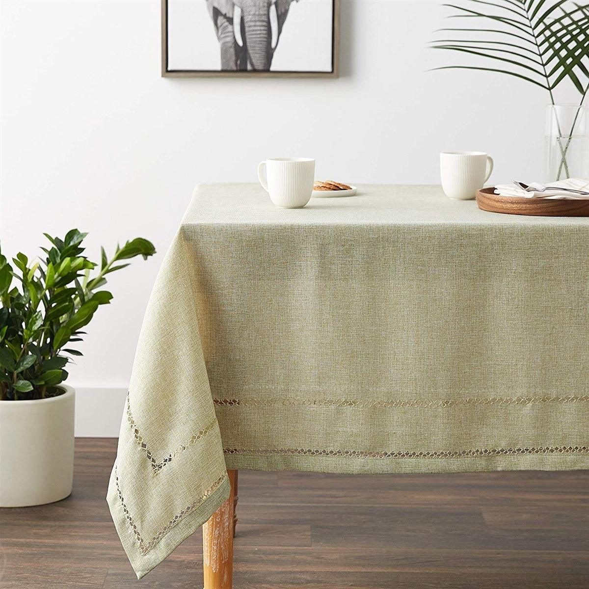 Hemstitch Tablecloth - Elegant Linen