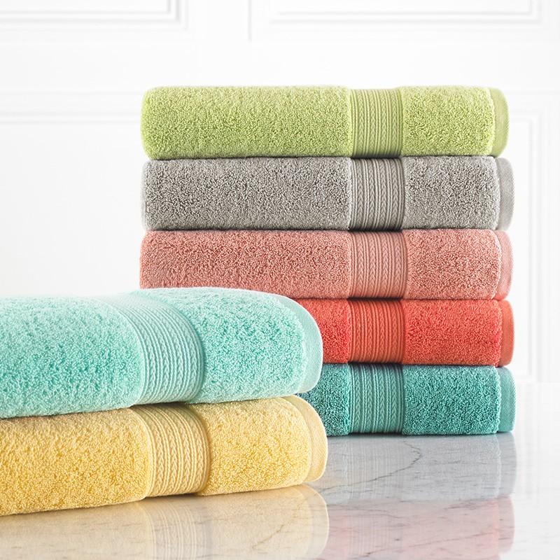 Bright coloured shop towels