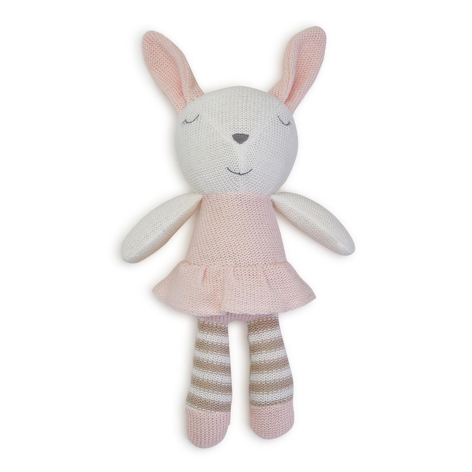 Knitted Cuddle Bunny - Elegant Linen