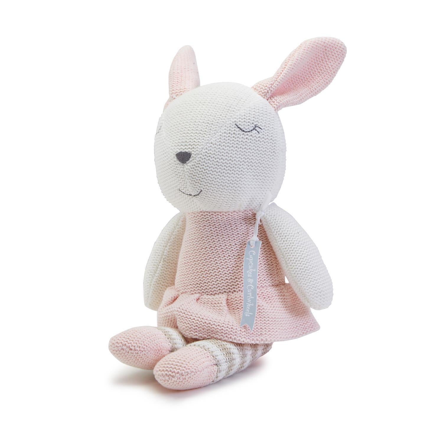 Knitted Cuddle Bunny - Elegant Linen