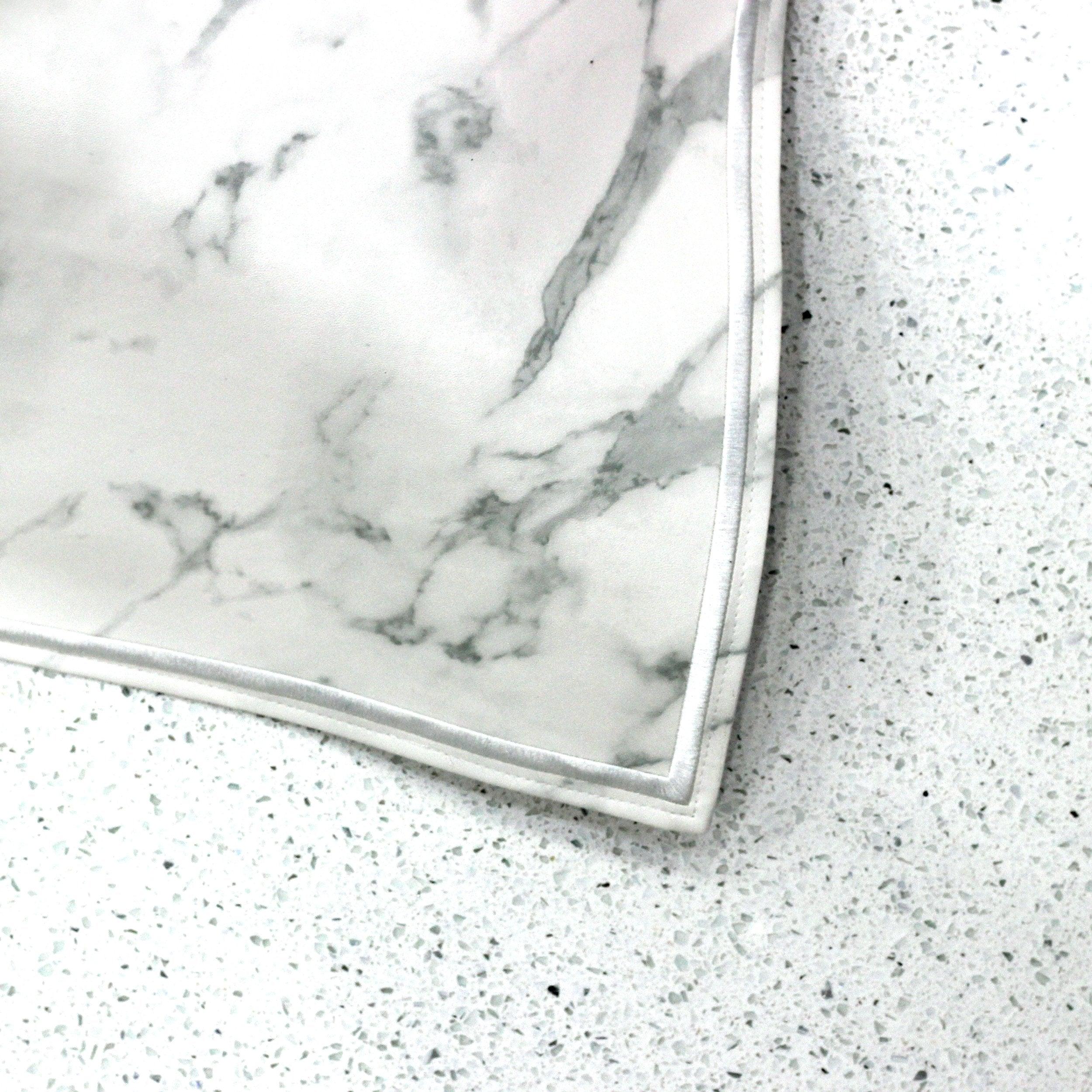 Leather Challah Cover - Marble - Elegant Linen
