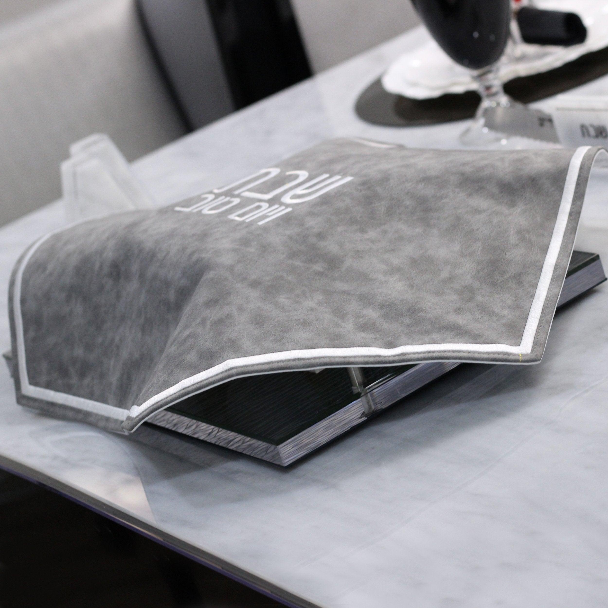 Leather Hexagon Challah Cover - Elegant Linen