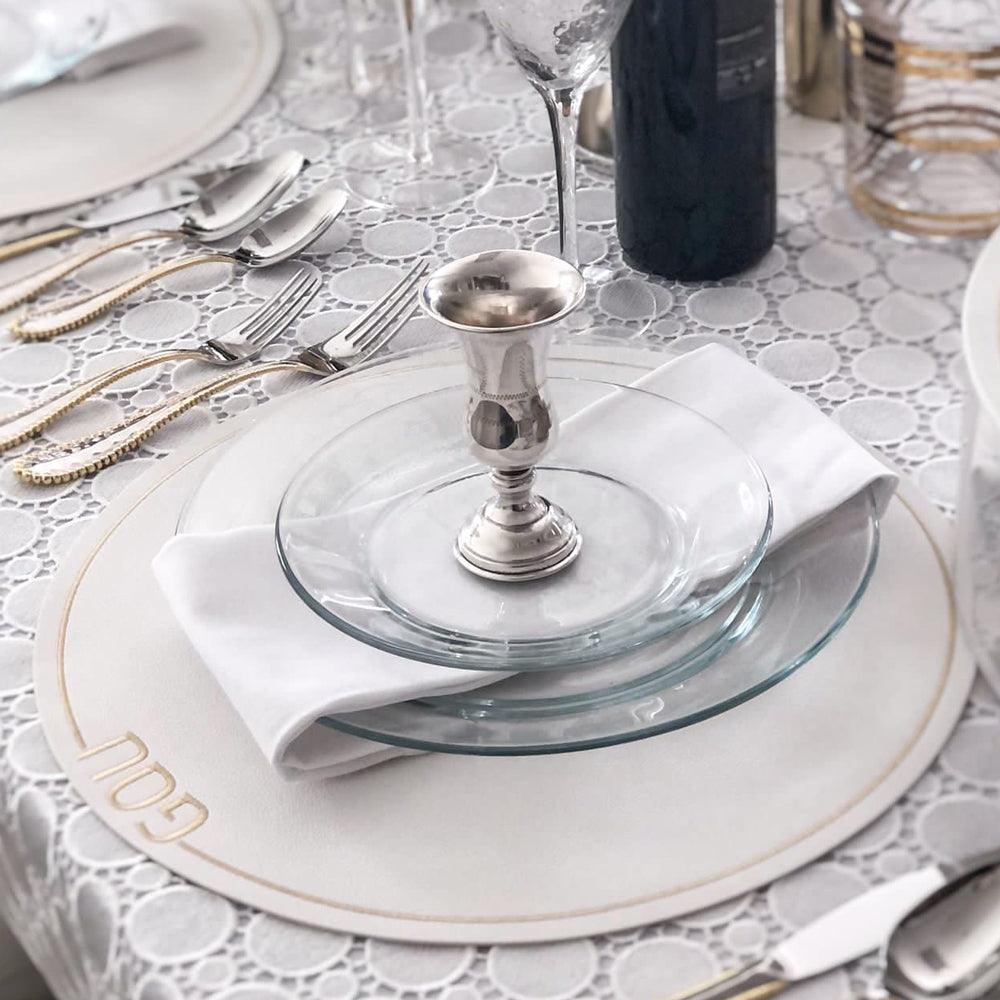 Leatherette Passover Placemats - set of 4 - Elegant Linen