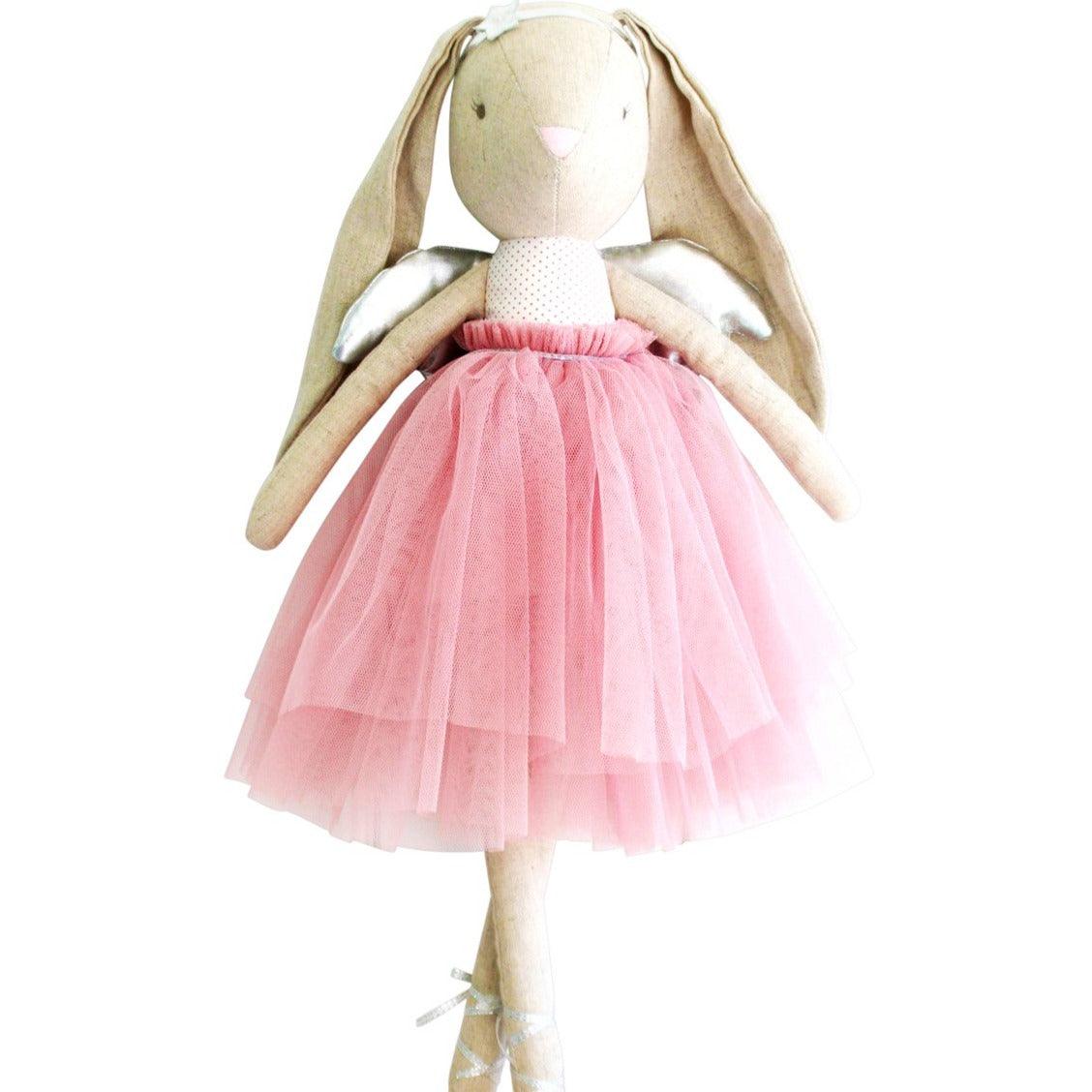 Linen Estelle Angel Bunny 50cm Blush - Elegant Linen