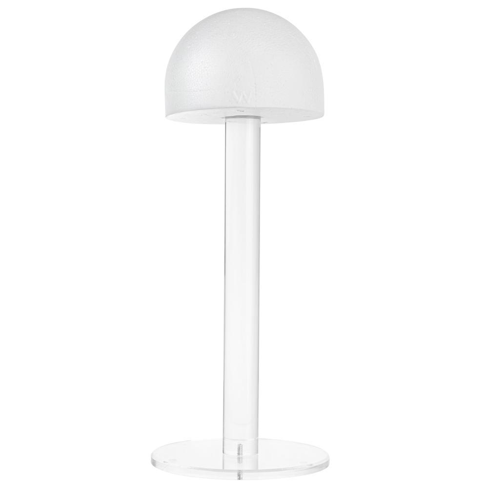 Lucite Wig Head - Elegant Linen