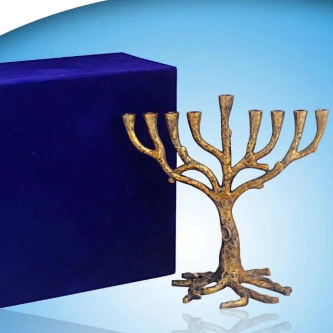 Menorah Tree of Life with Reusable box - Elegant Linen