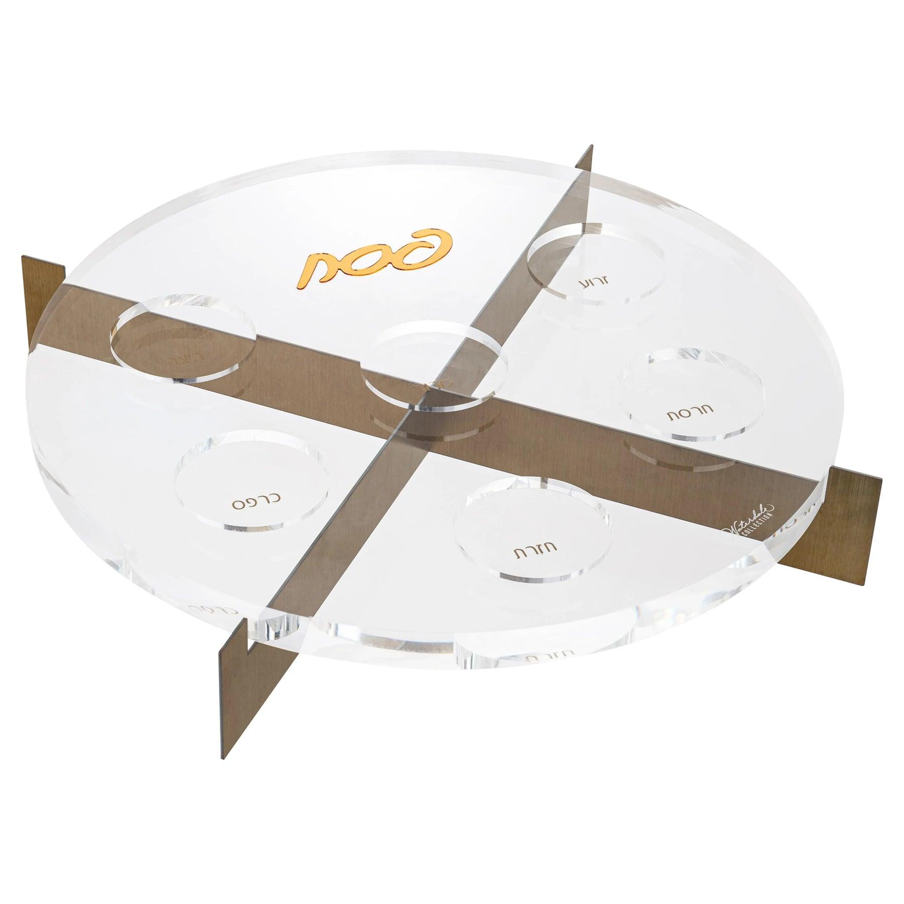 MetaLucite Seder Plate - Elegant Linen