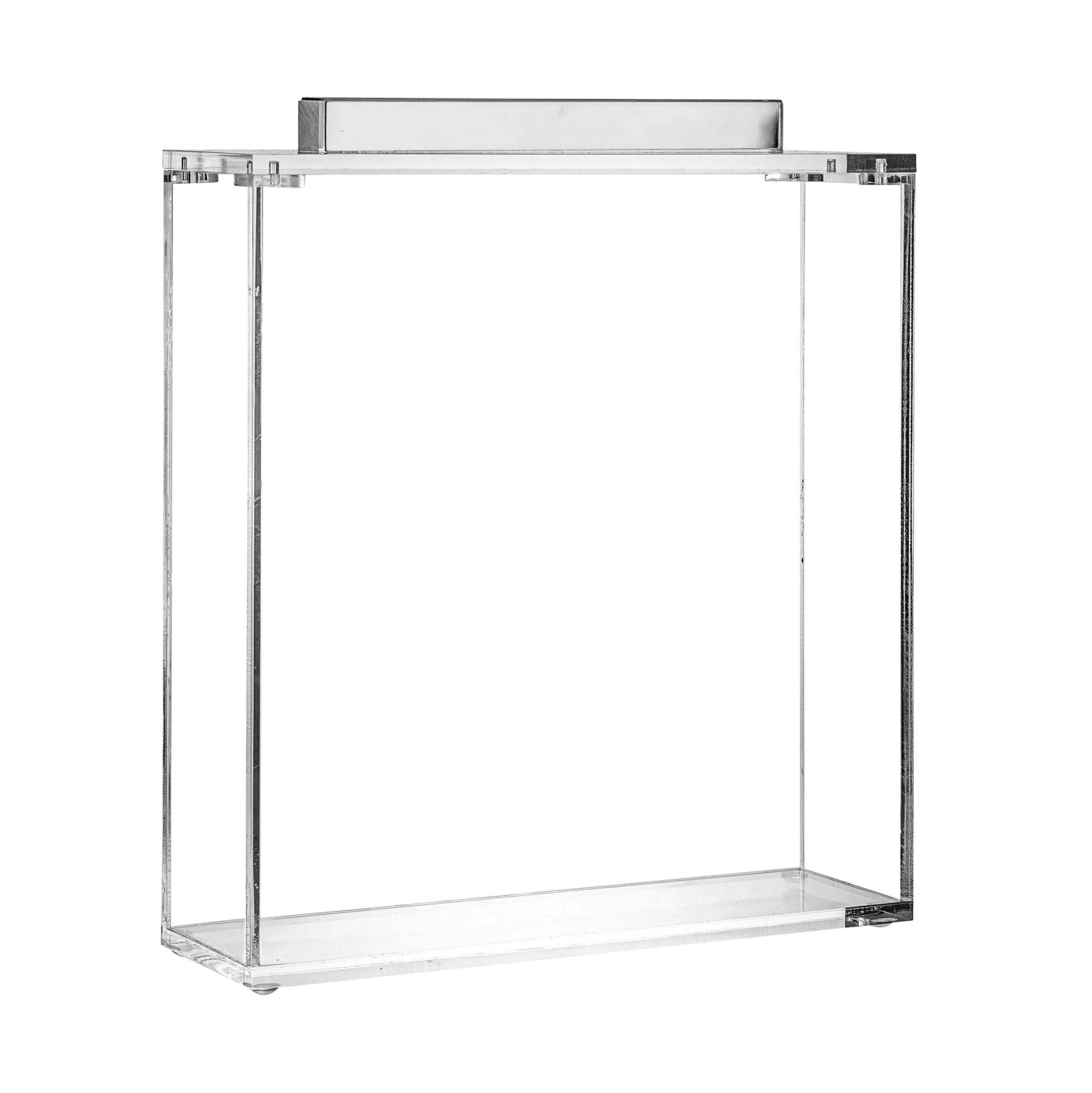 MetaLucite Square Matzah Box - Elegant Linen
