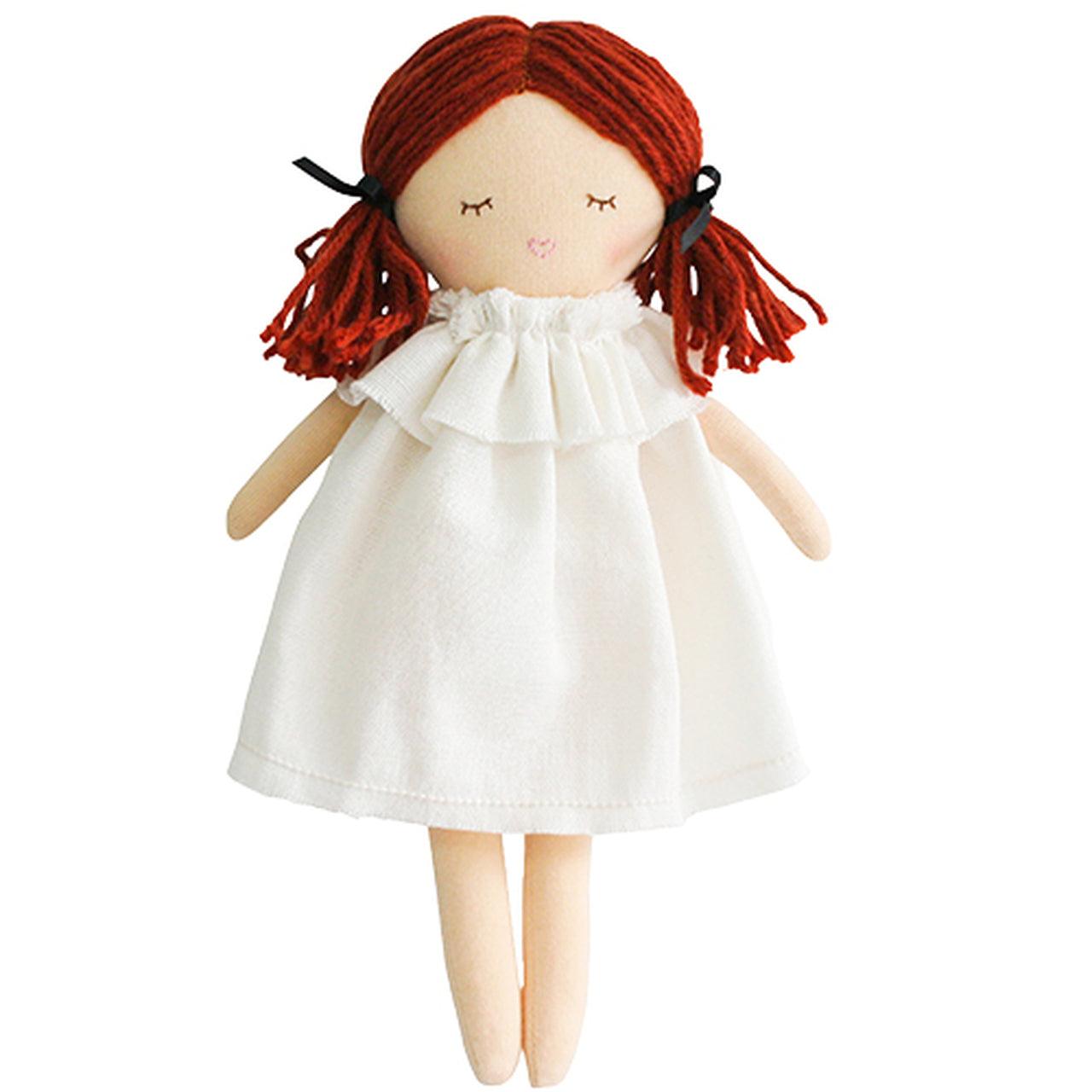 Mini Matilda Asleep Awake 24cm Ivory - Elegant Linen