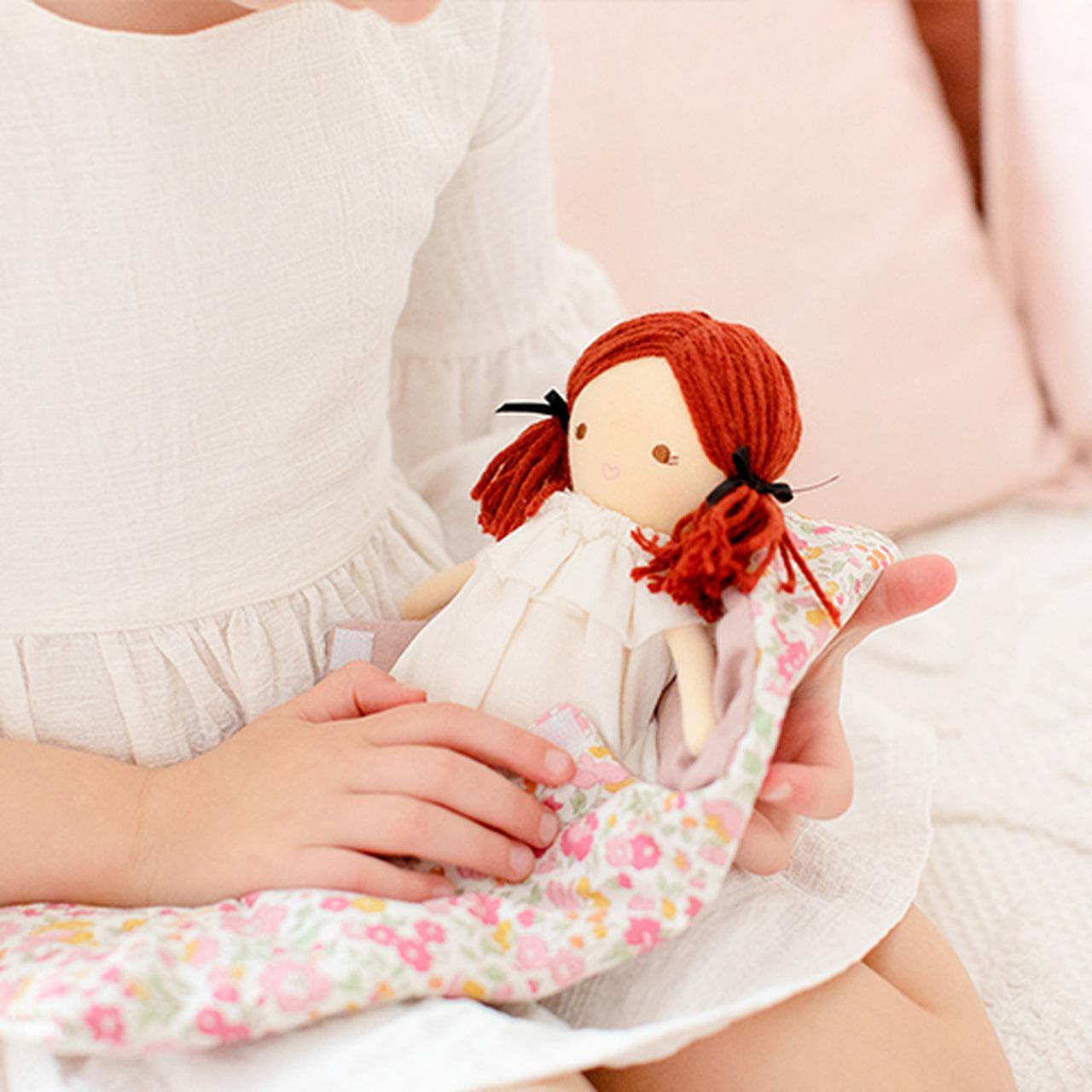 Mini Matilda Asleep Awake 24cm Ivory - Elegant Linen