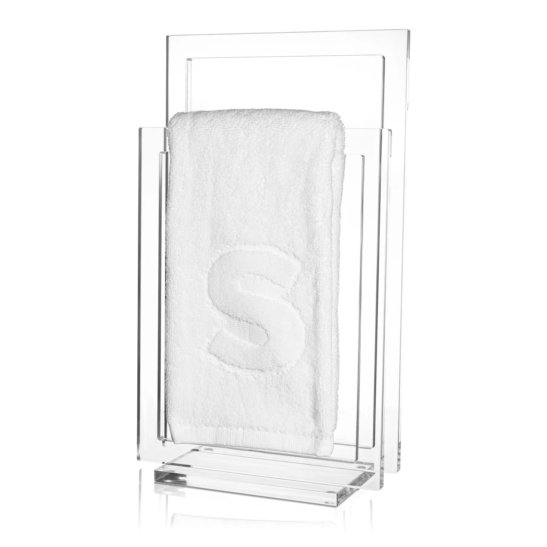 Modern Finger Towel Stand - Elegant Linen