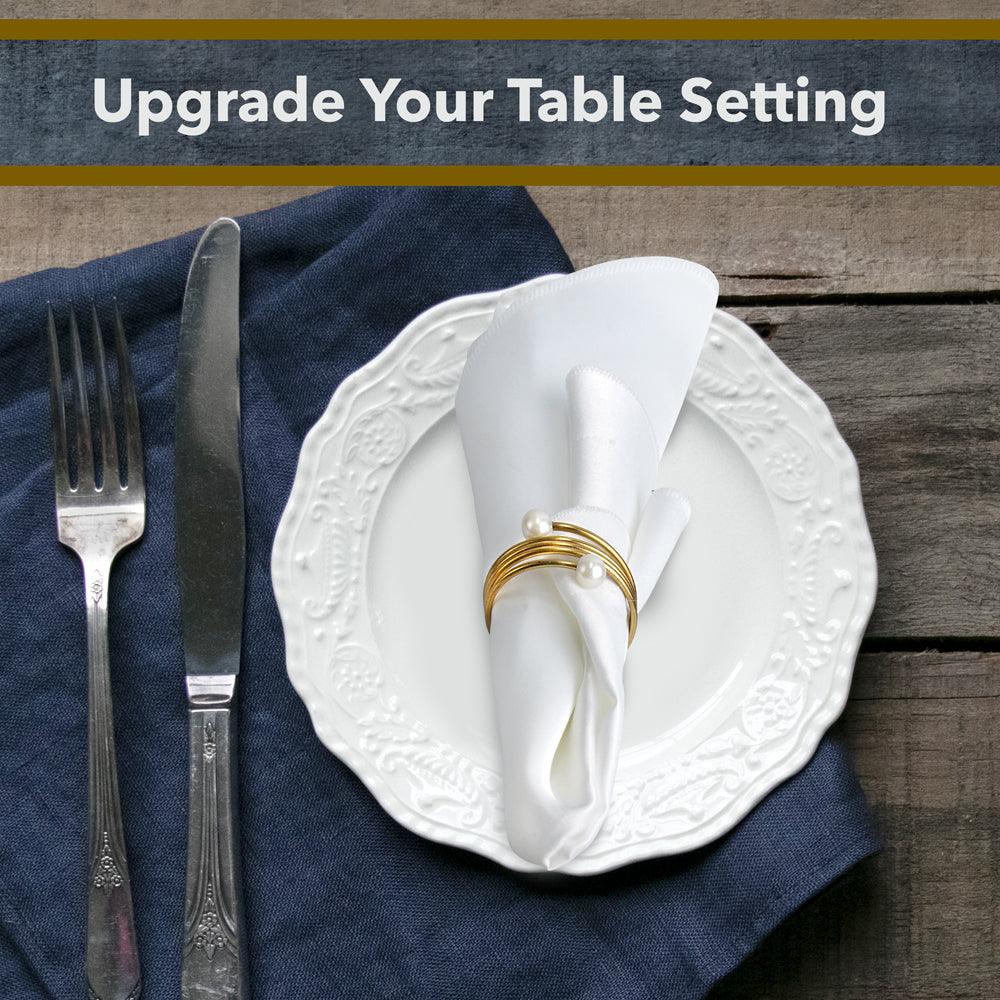 Napkin Rings - Elegant Linen