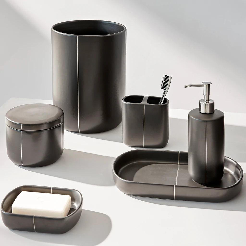 Nero Bath Accessories - Elegant Linen