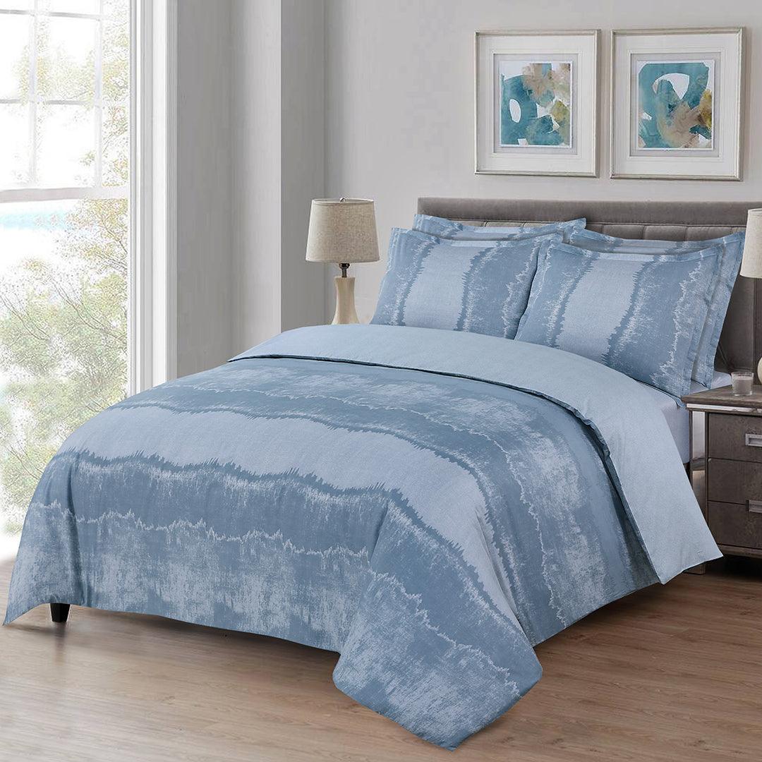 Ombre 4 Piece Bedding Set - Elegant Linen