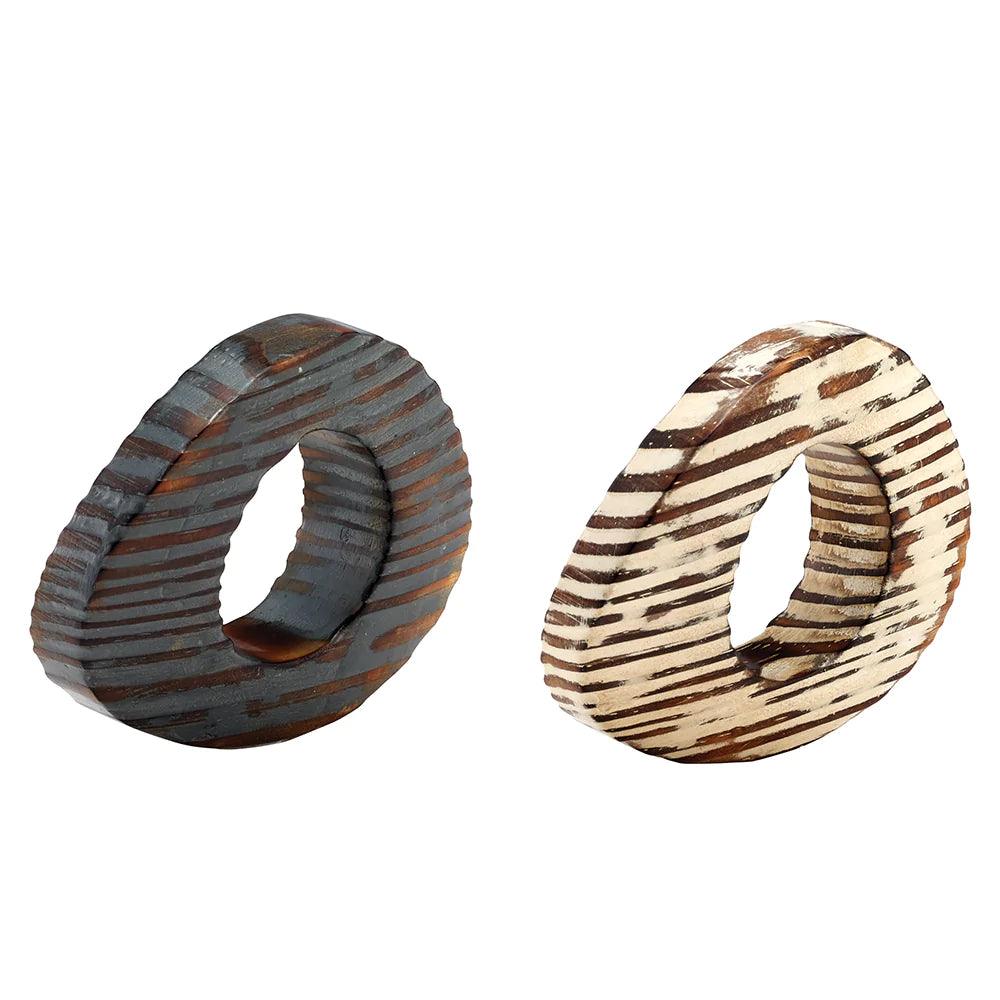 Oval Eye Napkin Ring - Elegant Linen