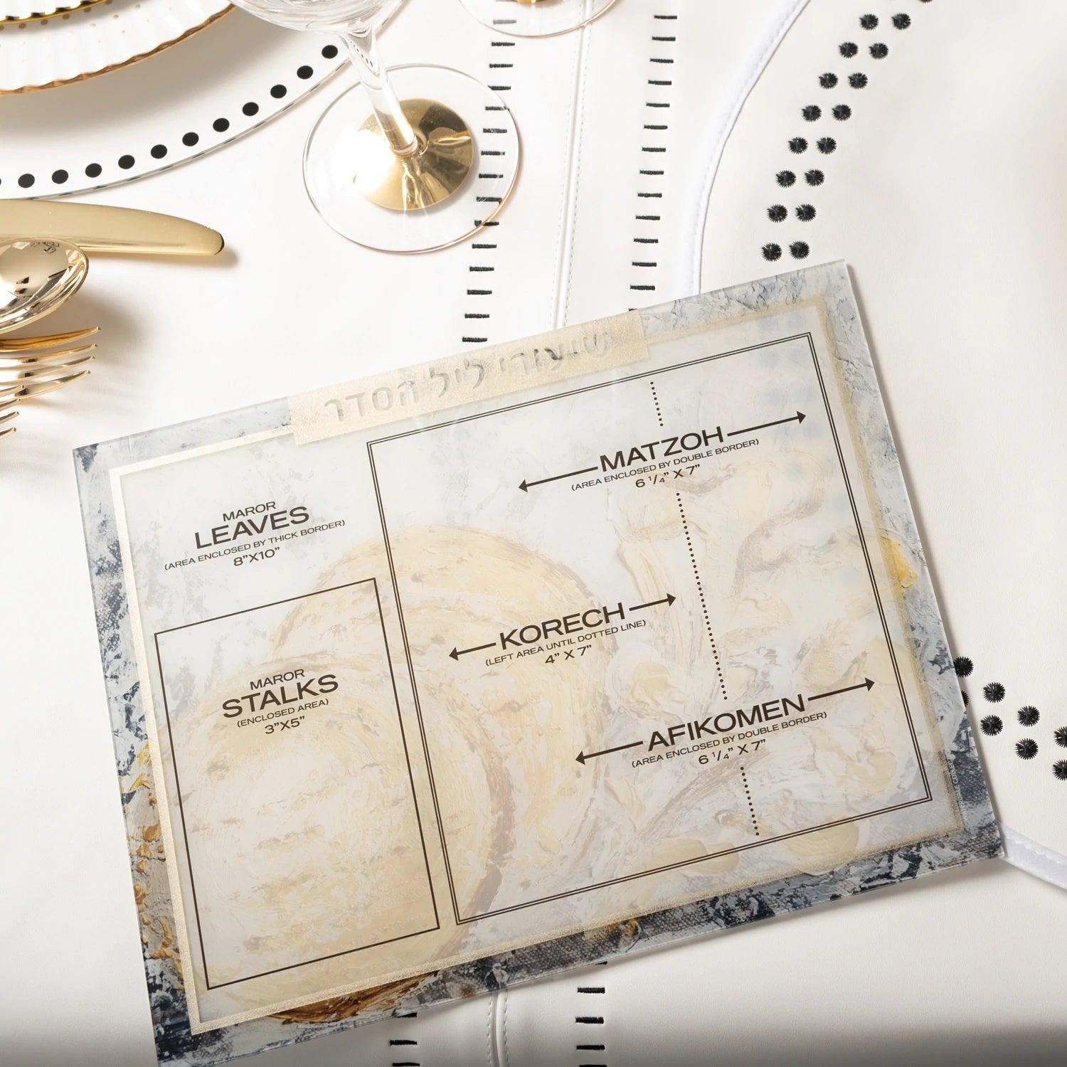 Painted Shiurim Card - Elegant Linen