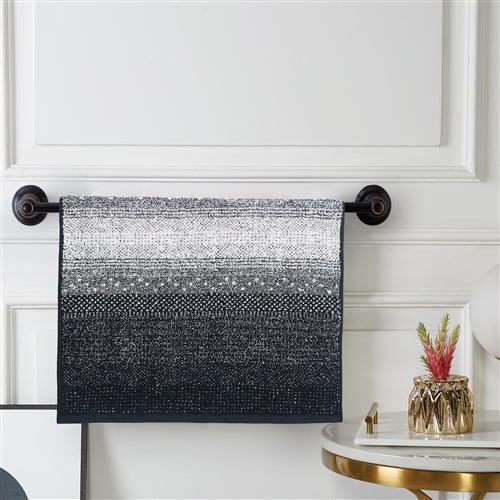 Paraguay Black Hand Towel - Elegant Linen