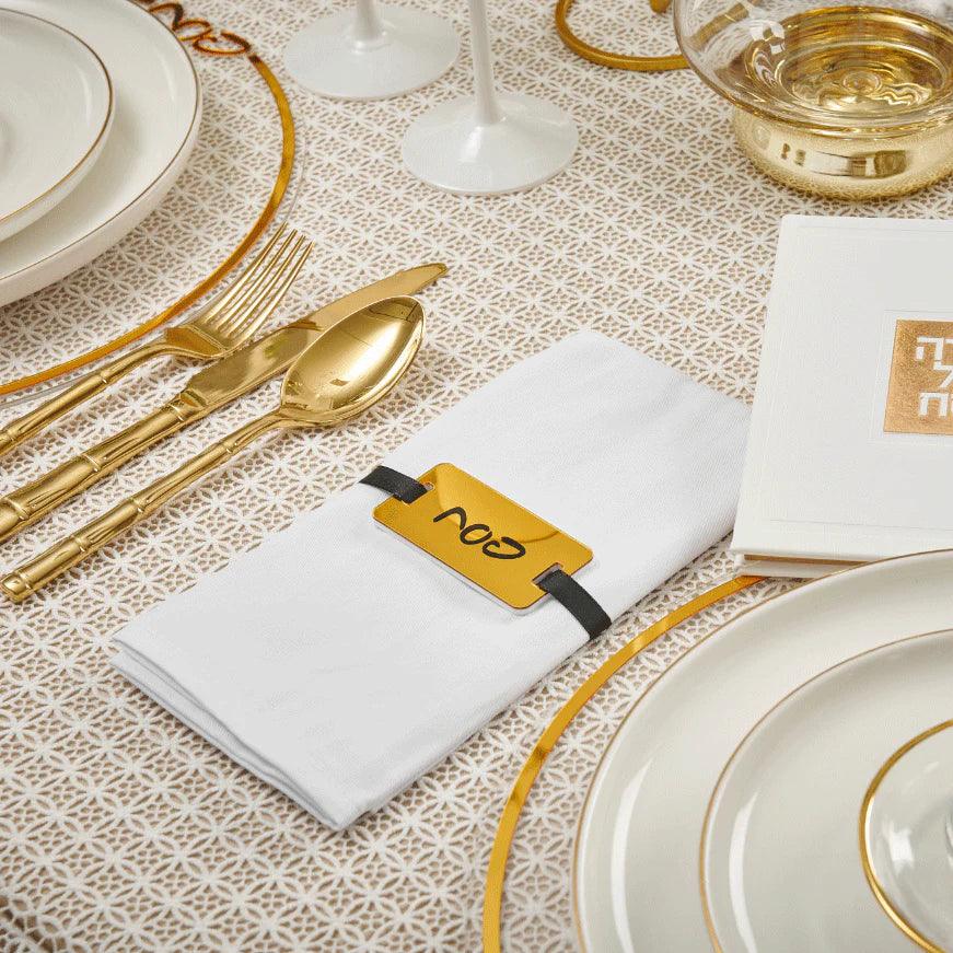 Pesach Napkin Wraps - Elegant Linen