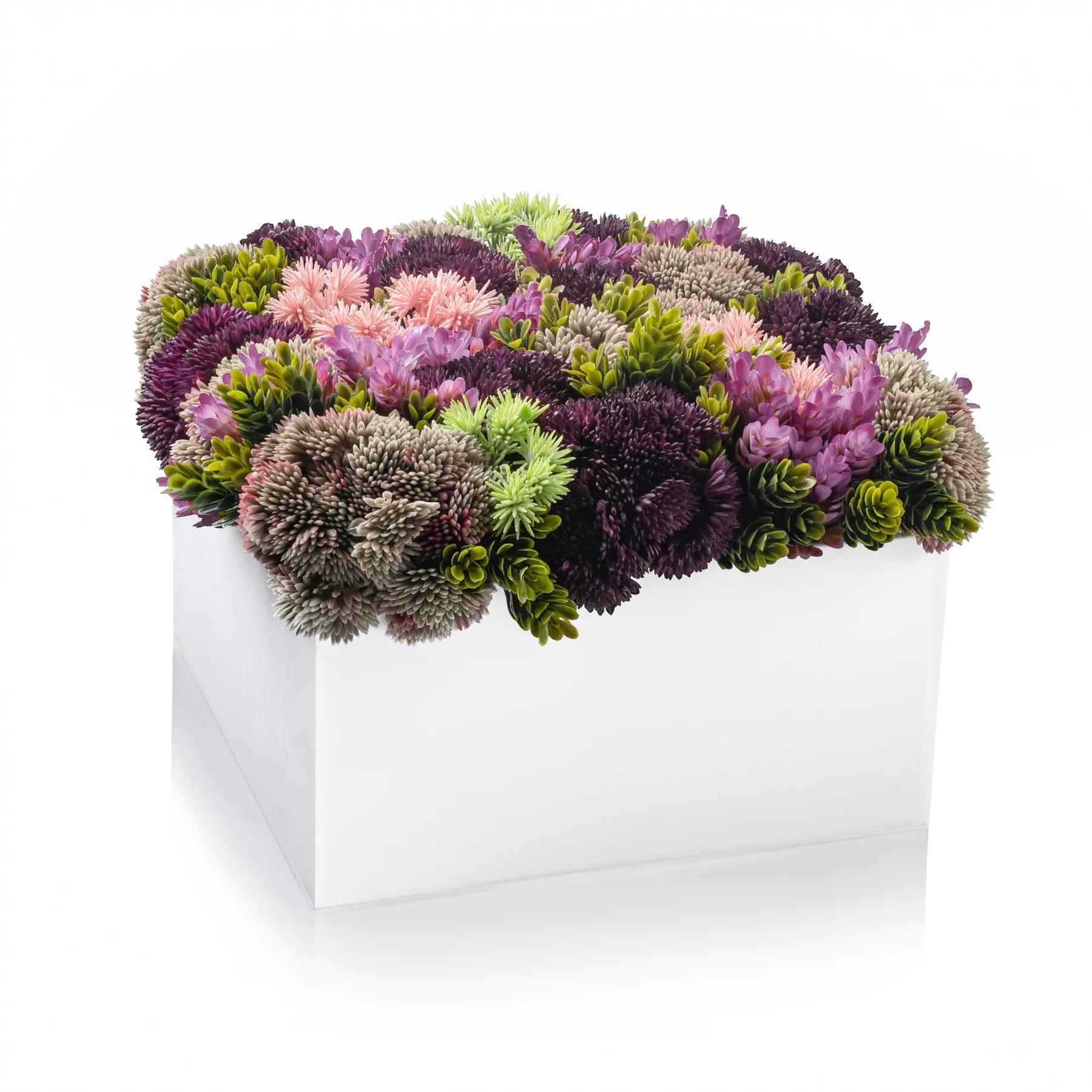 Purple Floral Vase - Elegant Linen