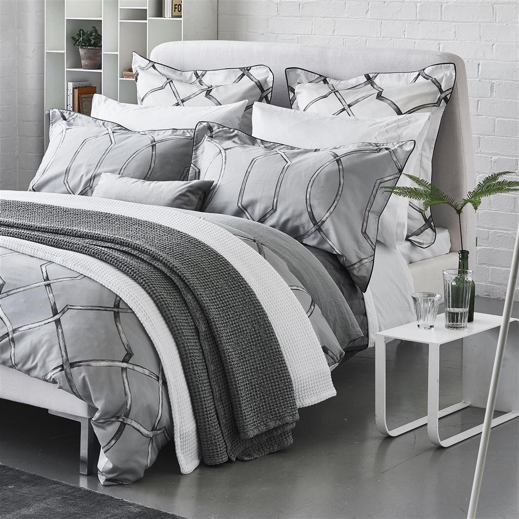 Designers Guild Rabeschi Slate 4 Piece Bedding Set