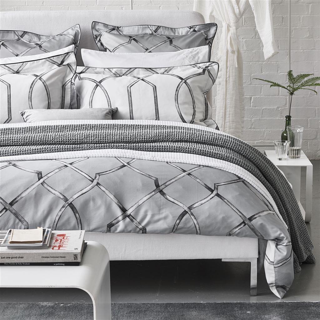 Designers Guild Rabeschi Slate 4 Piece Bedding Set