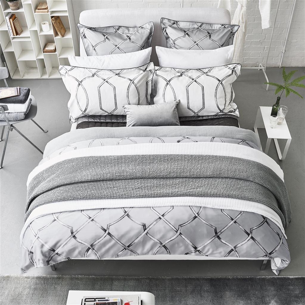 Designers Guild Rabeschi Slate 4 Piece Bedding Set