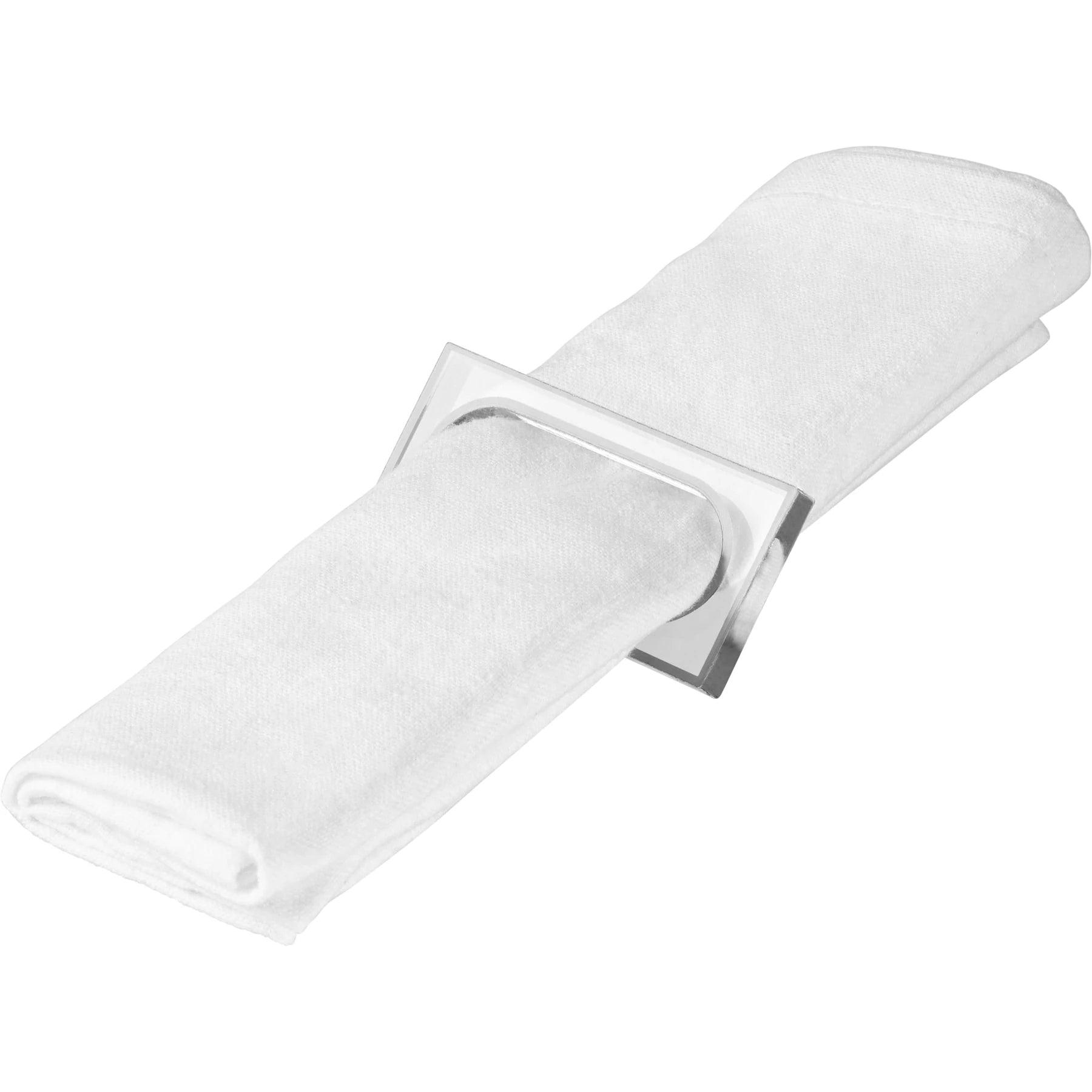 Rectangle Napkin Rings - Elegant Linen