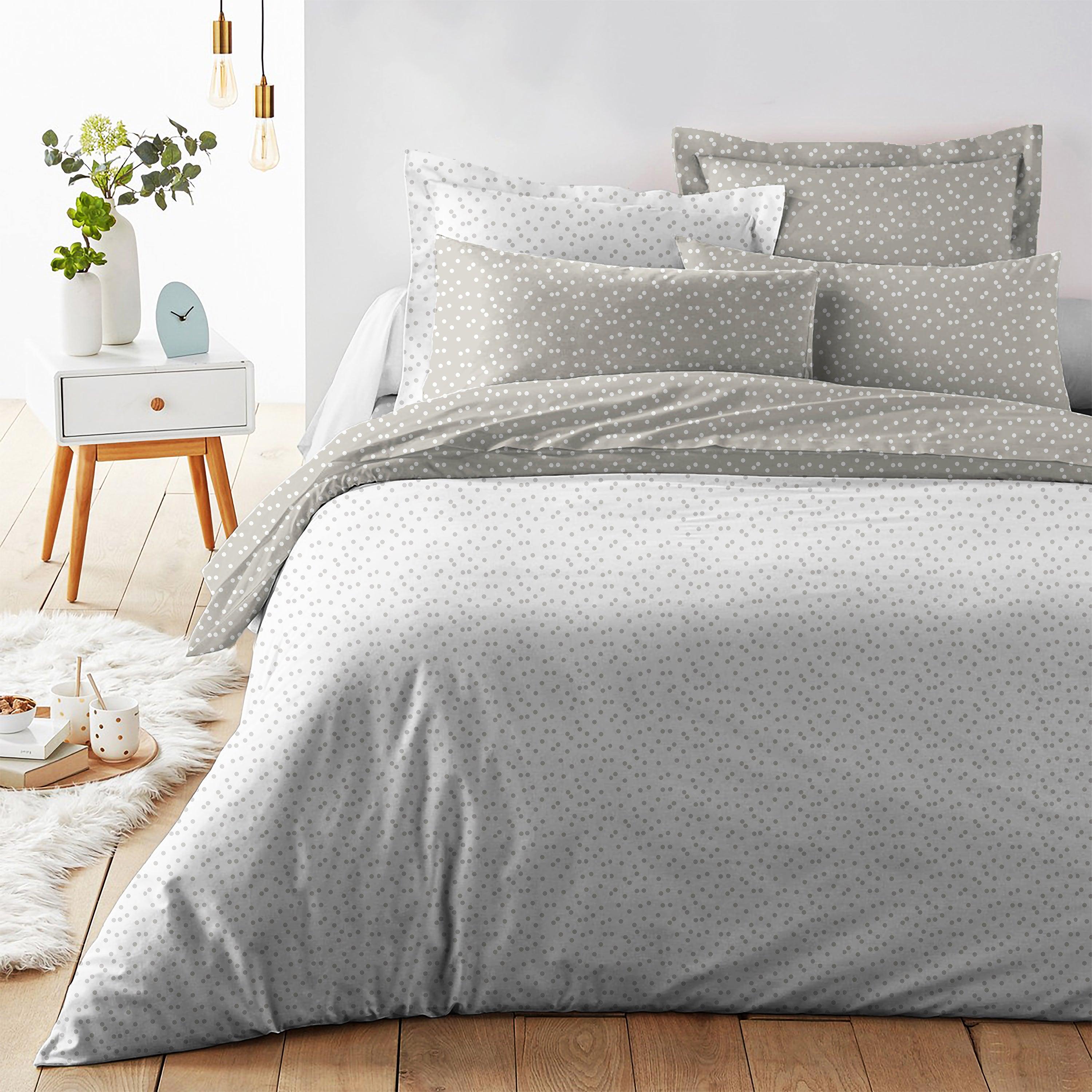 Riki Dot 4 Piece Bedding Set - Elegant Linen