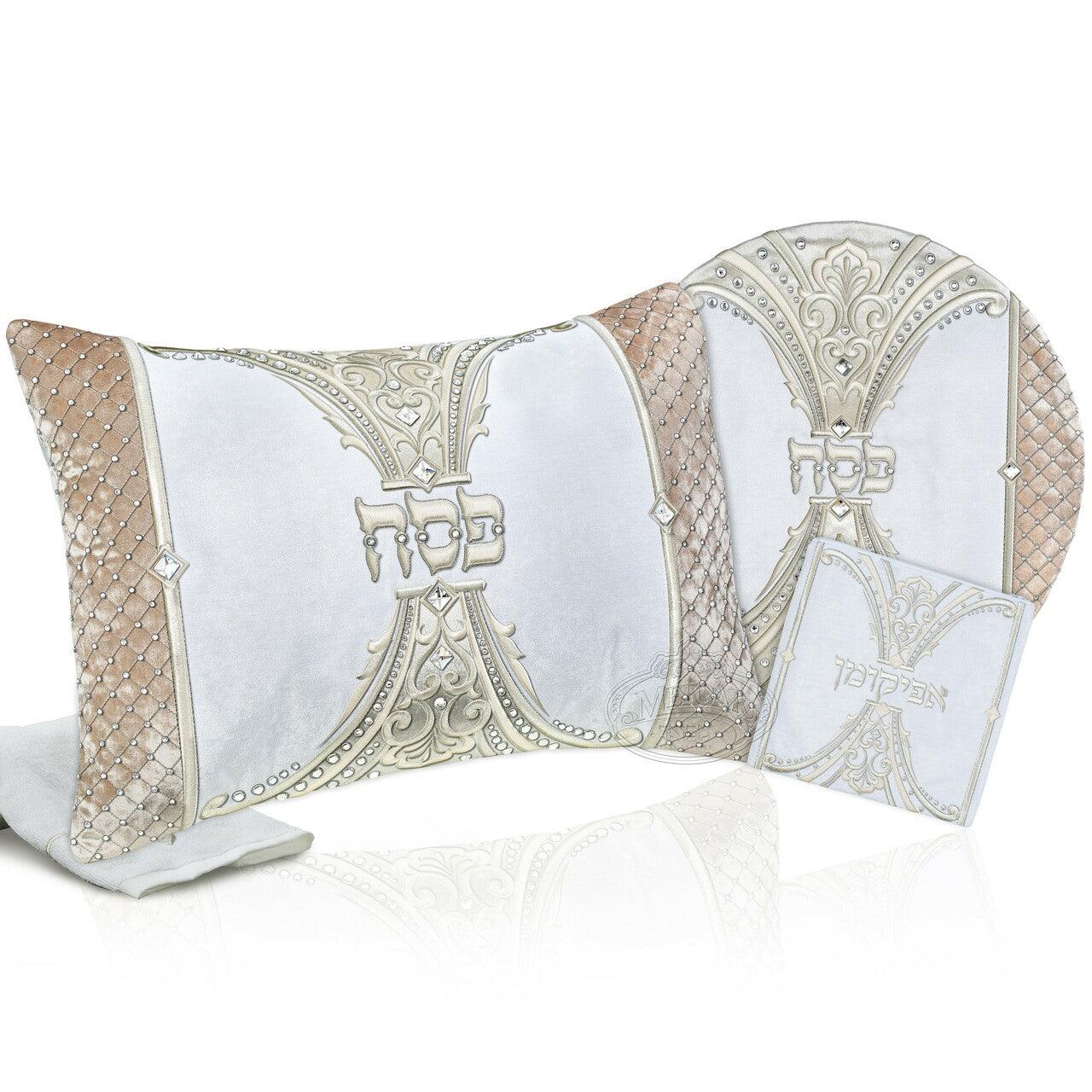 Royaume Kingdom Silver Collection Pesach Set - Elegant Linen