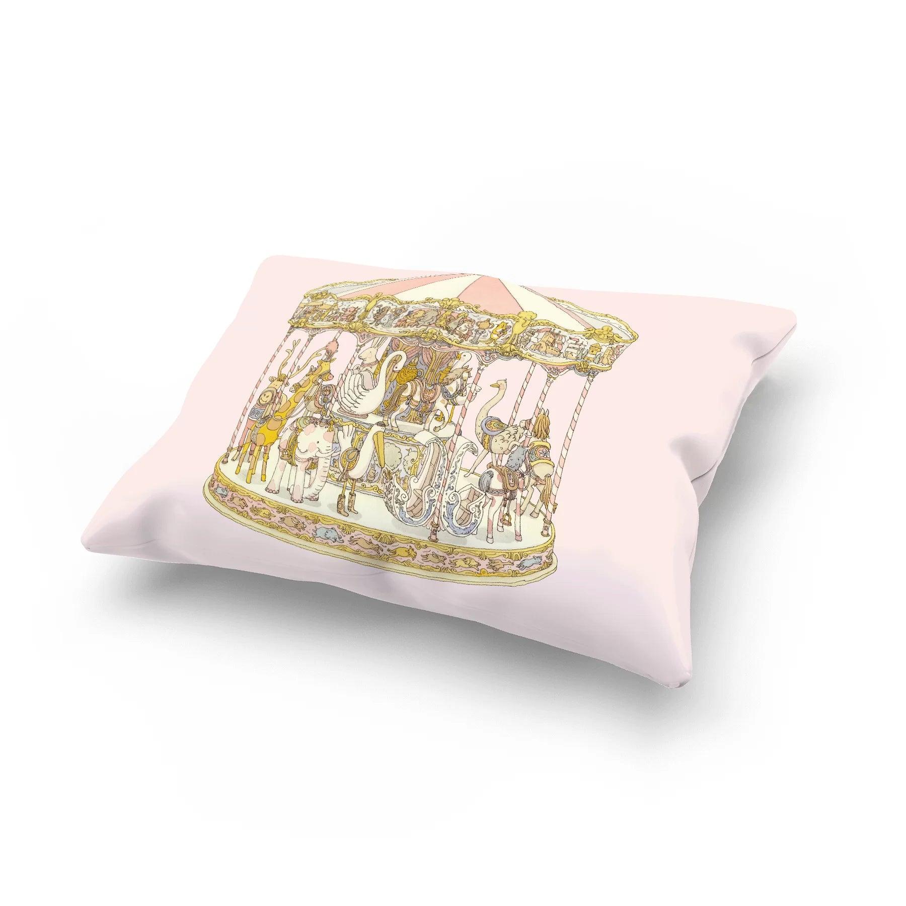 Satin Cushion – Carousel - Elegant Linen