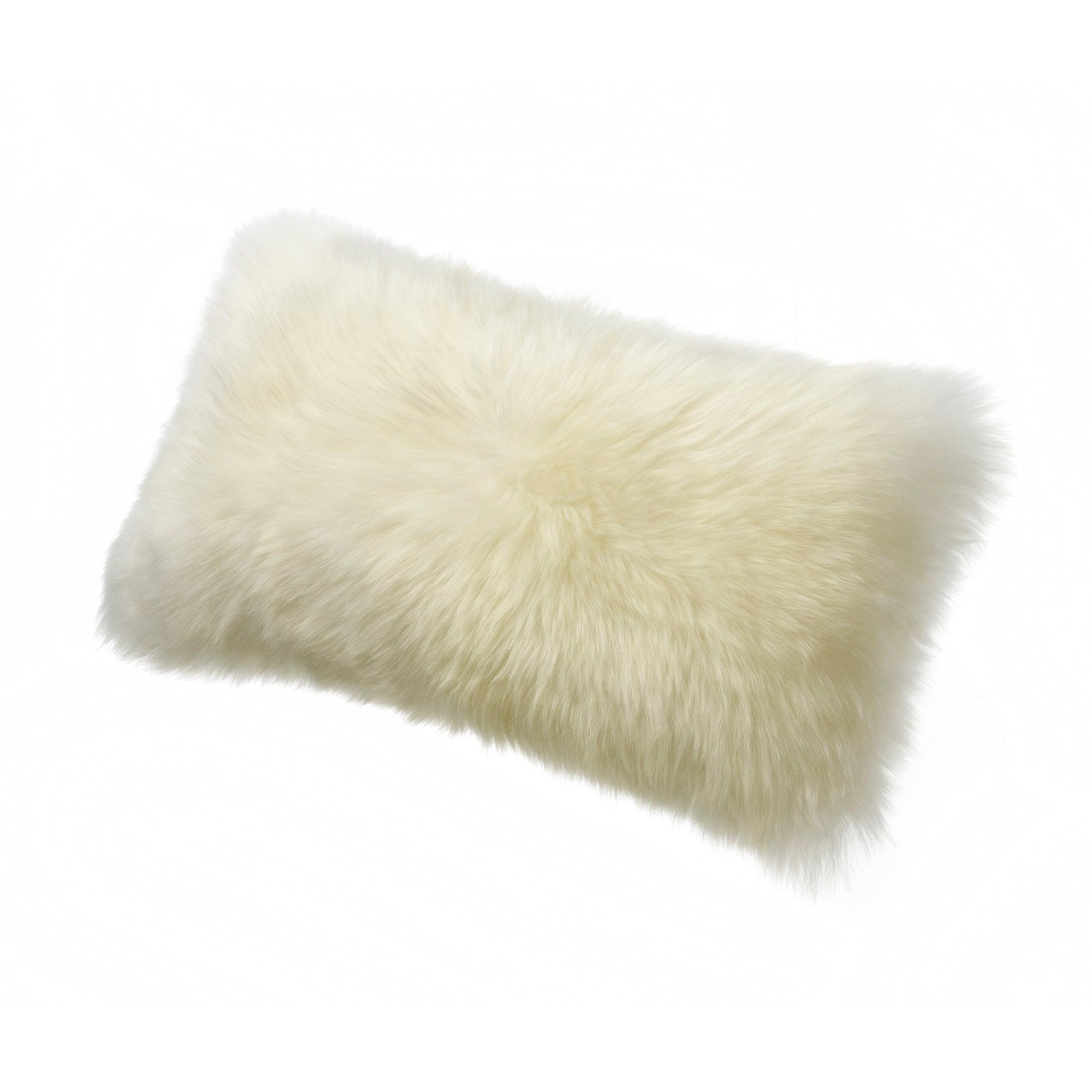 Sheepskin Decorative Pillow - Elegant Linen