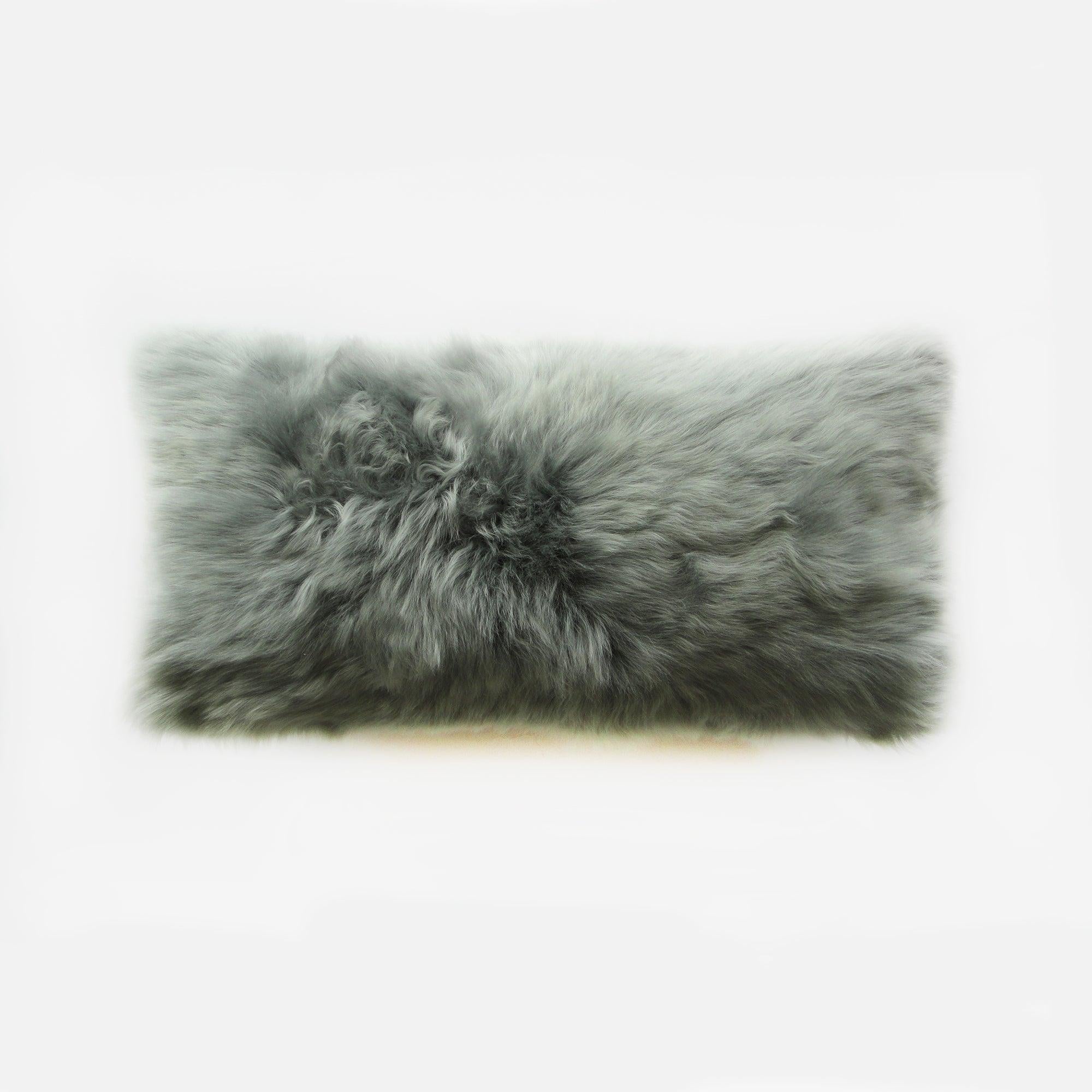 Sheepskin Decorative Pillow - Elegant Linen