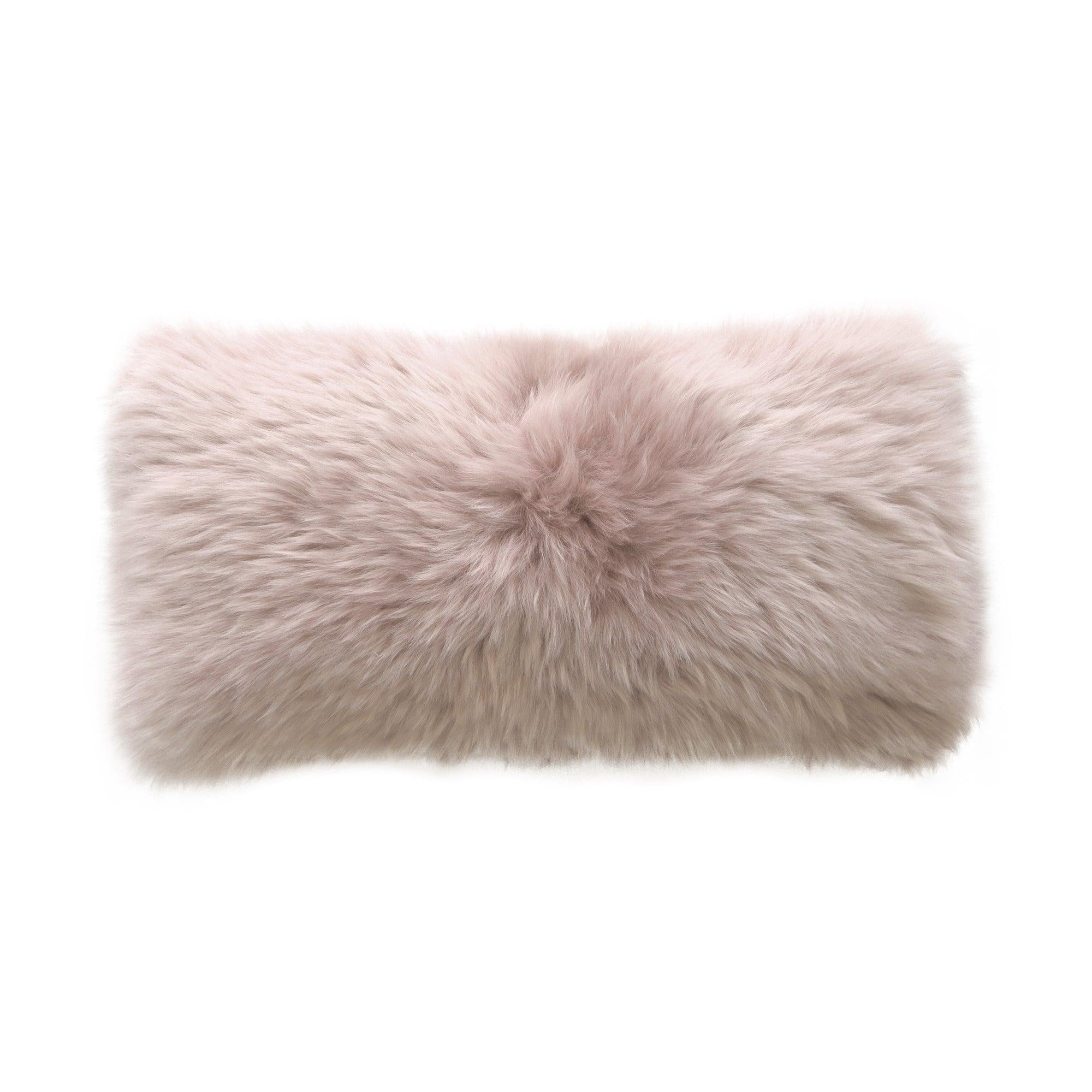 Sheepskin Decorative Pillow - Elegant Linen