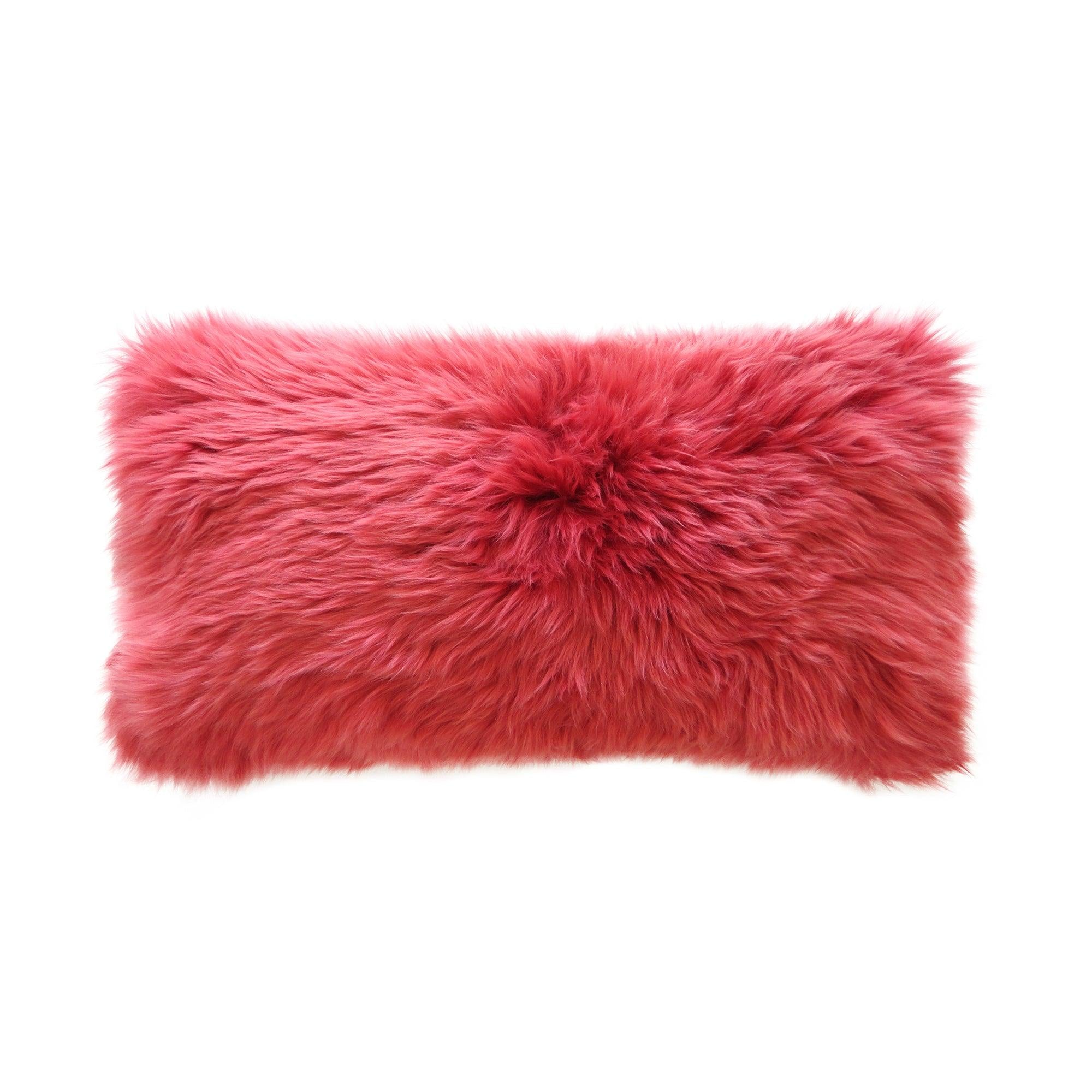 Sheepskin Decorative Pillow - Elegant Linen