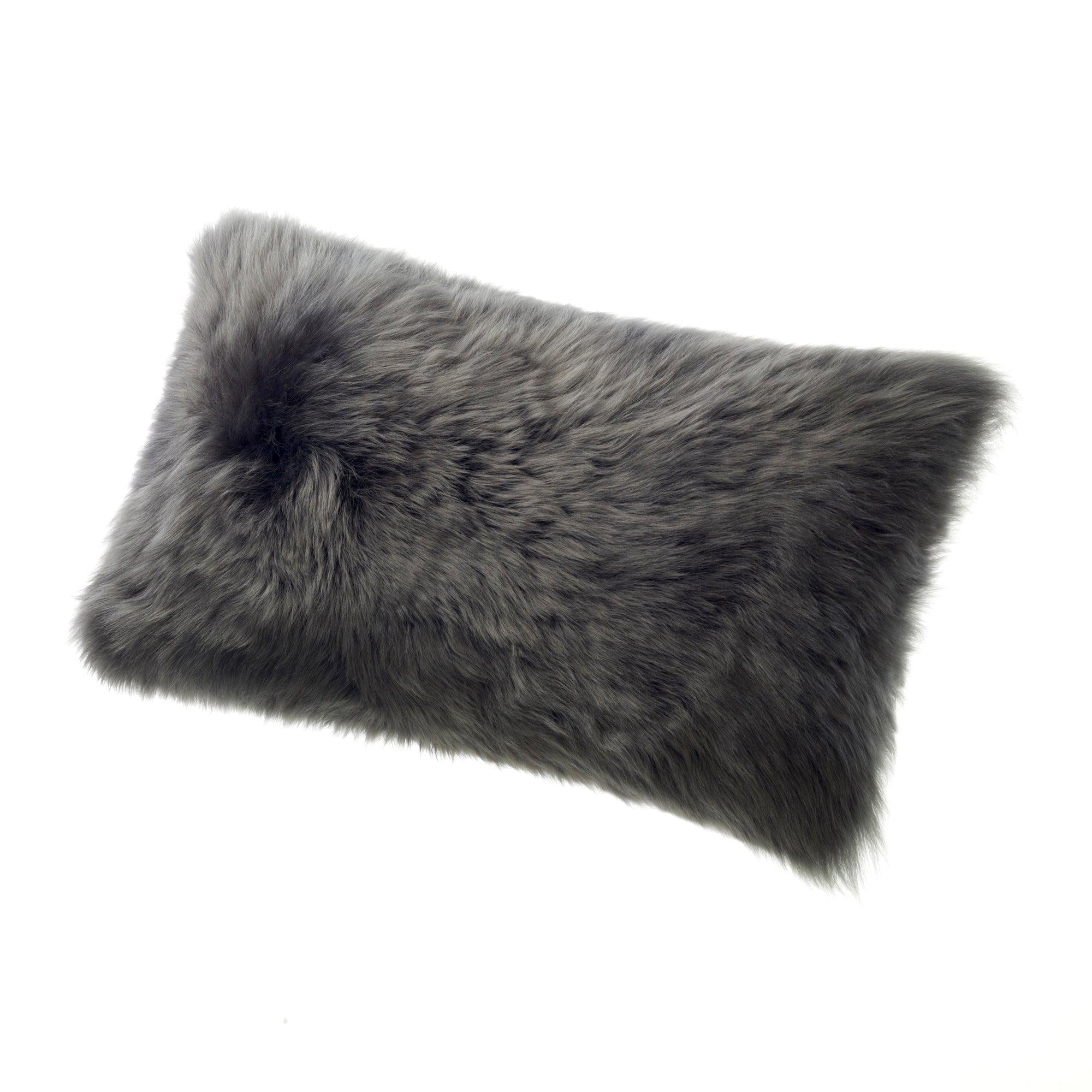 Sheepskin Decorative Pillow - Elegant Linen