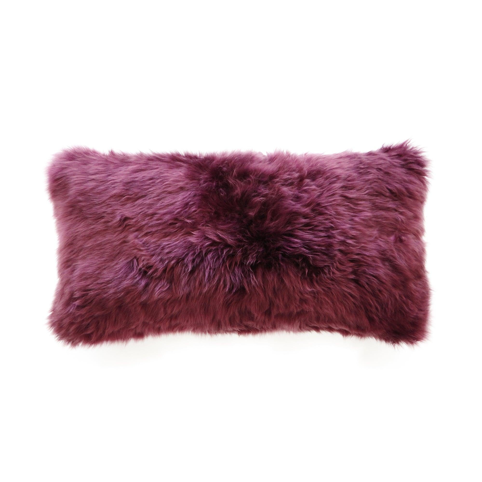 Sheepskin Decorative Pillow - Elegant Linen