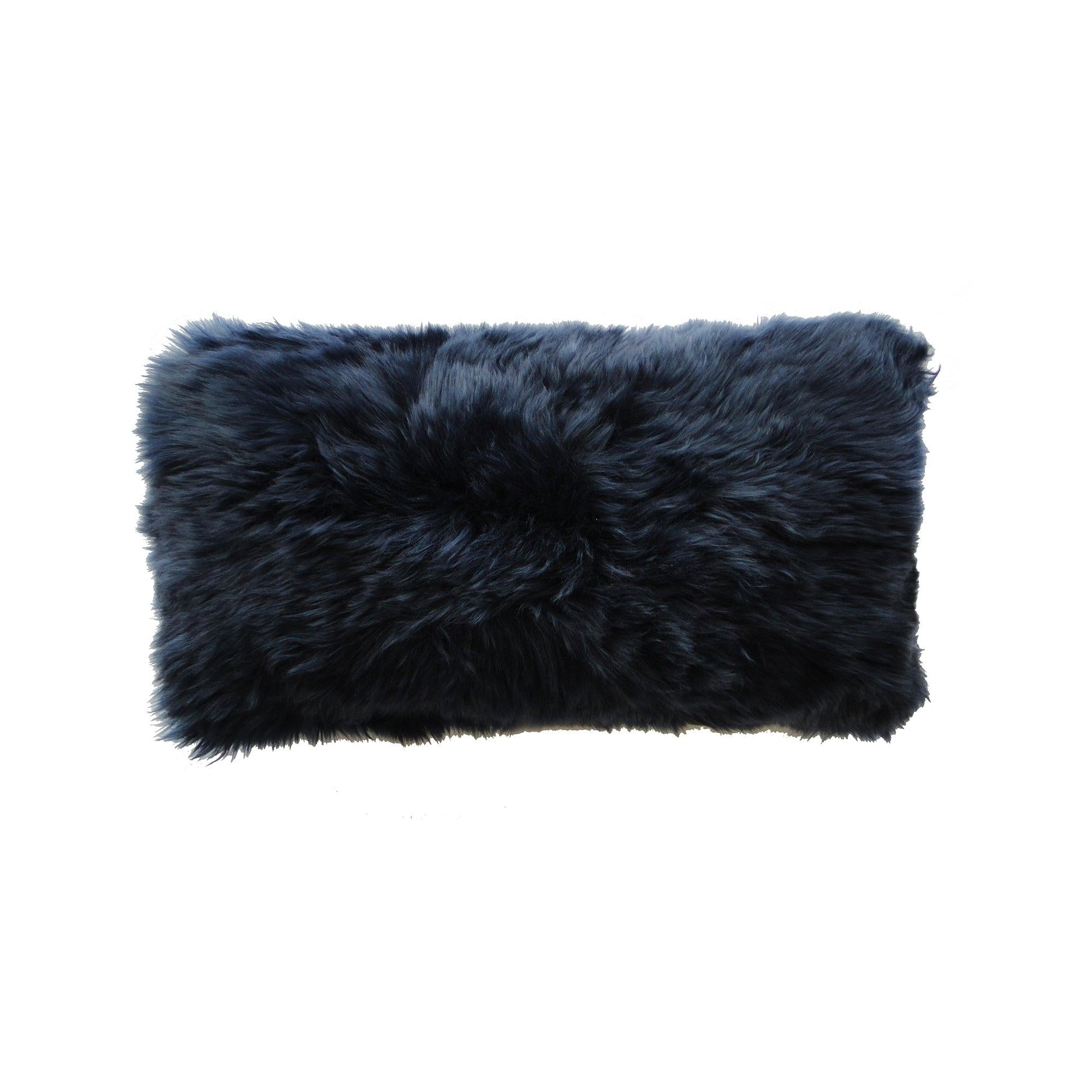 Sheepskin Decorative Pillow - Elegant Linen