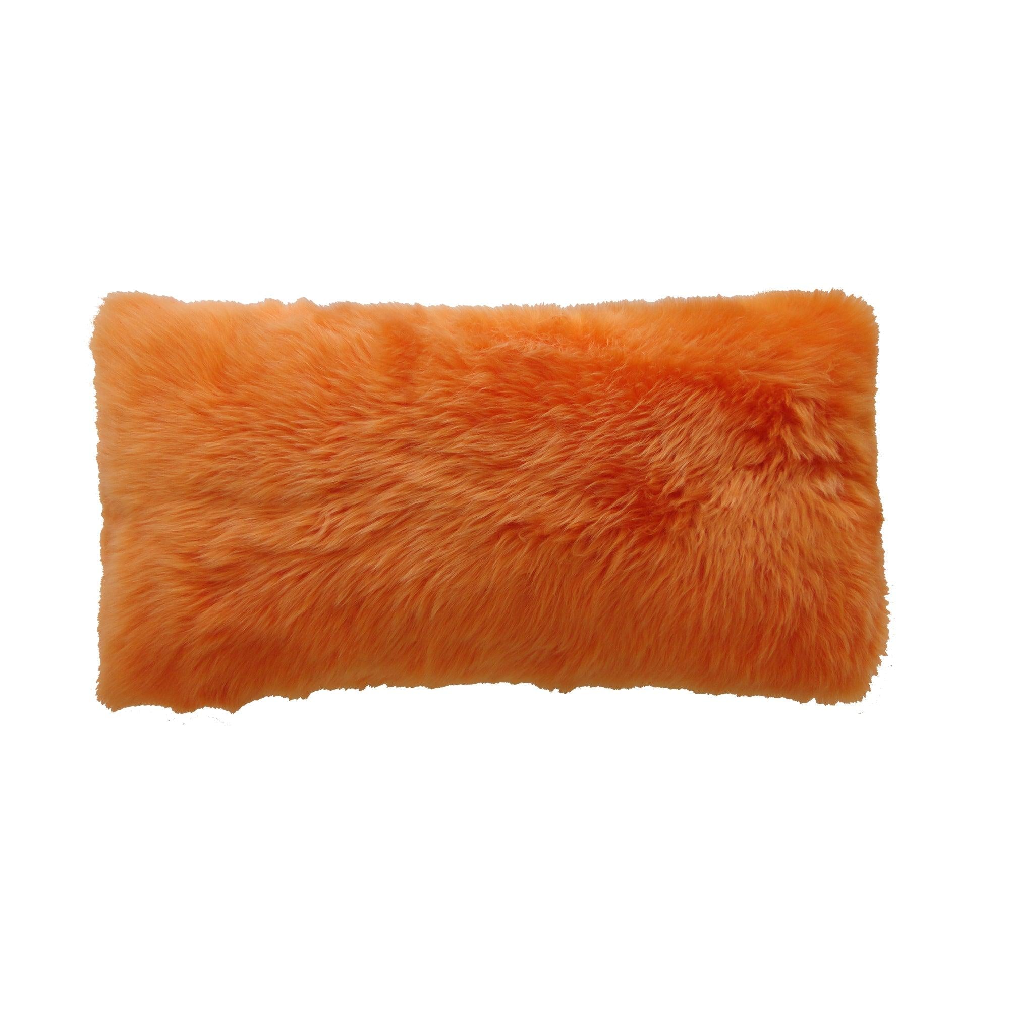 Sheepskin Decorative Pillow - Elegant Linen