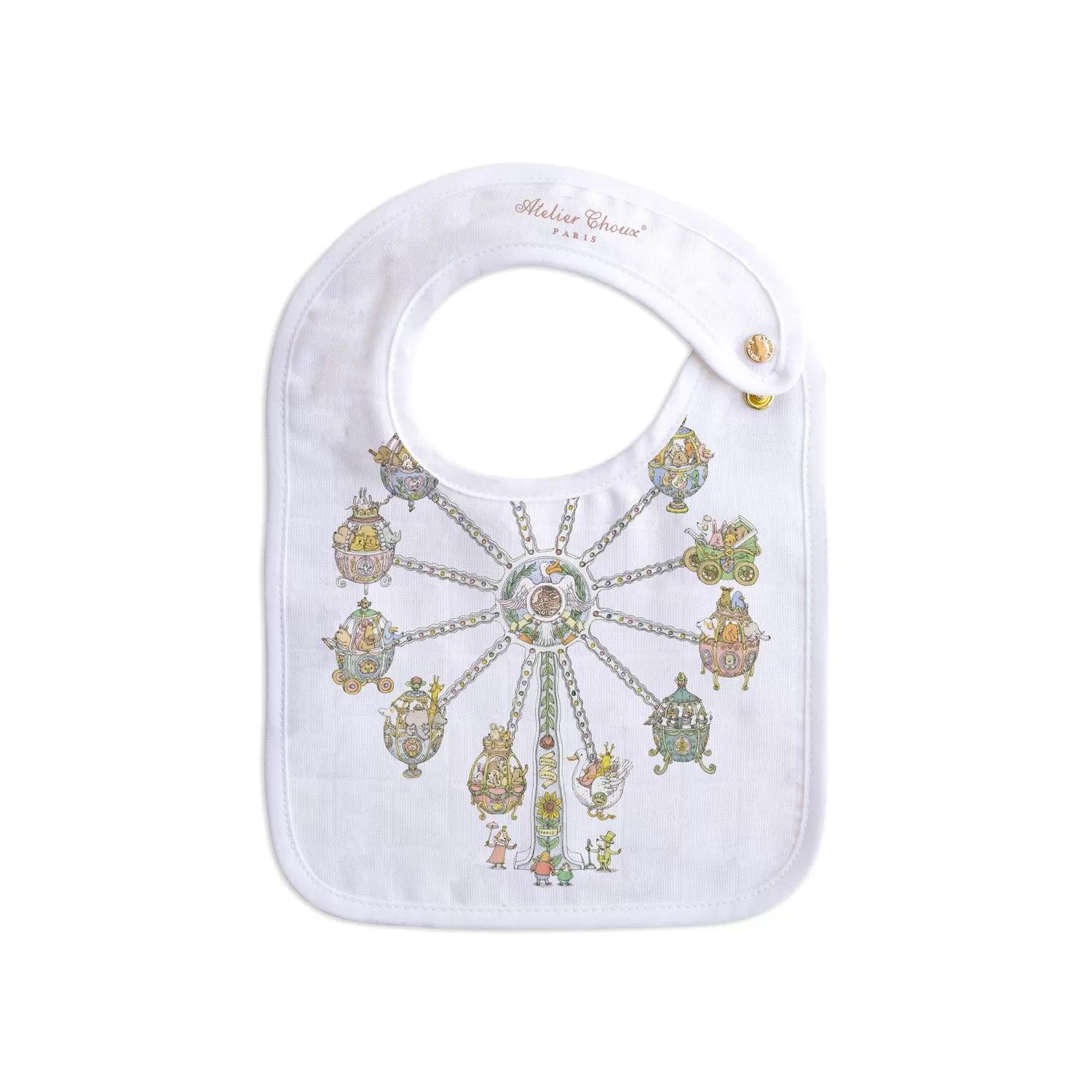 Small Bib – Ferris Wheel - Elegant Linen