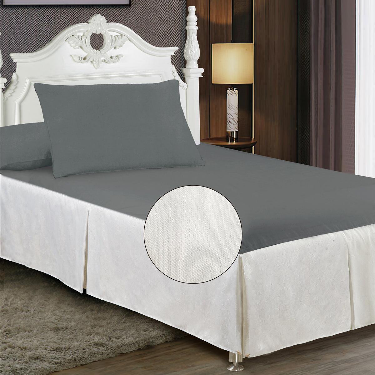 Splendour Tailored Bed Skirt - Elegant Linen