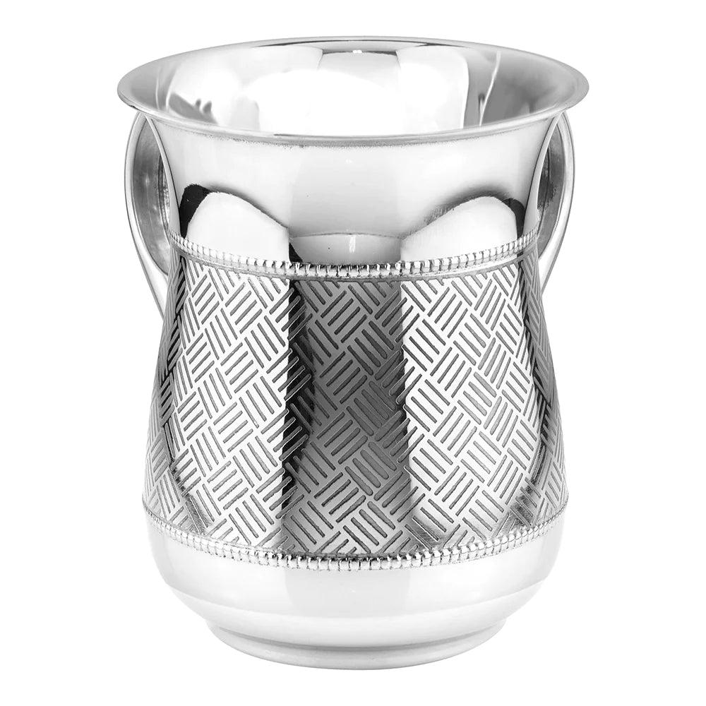 Stainless Steel Wash Cup Silver - Elegant Linen