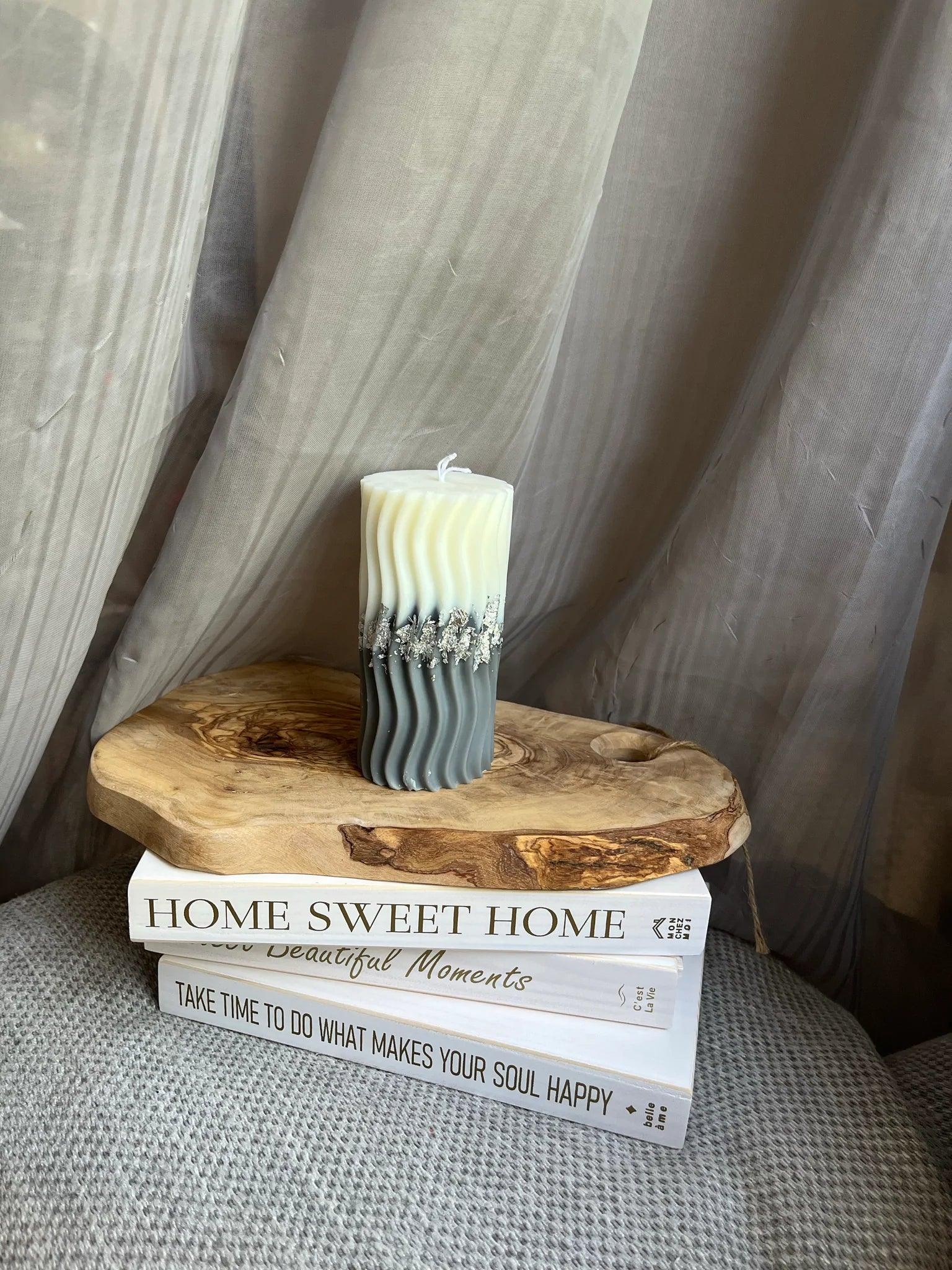 The Ombre Spiral with Metallic Foil - Elegant Linen