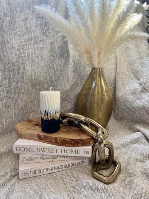 The Ombre Spiral with Metallic Foil - Elegant Linen