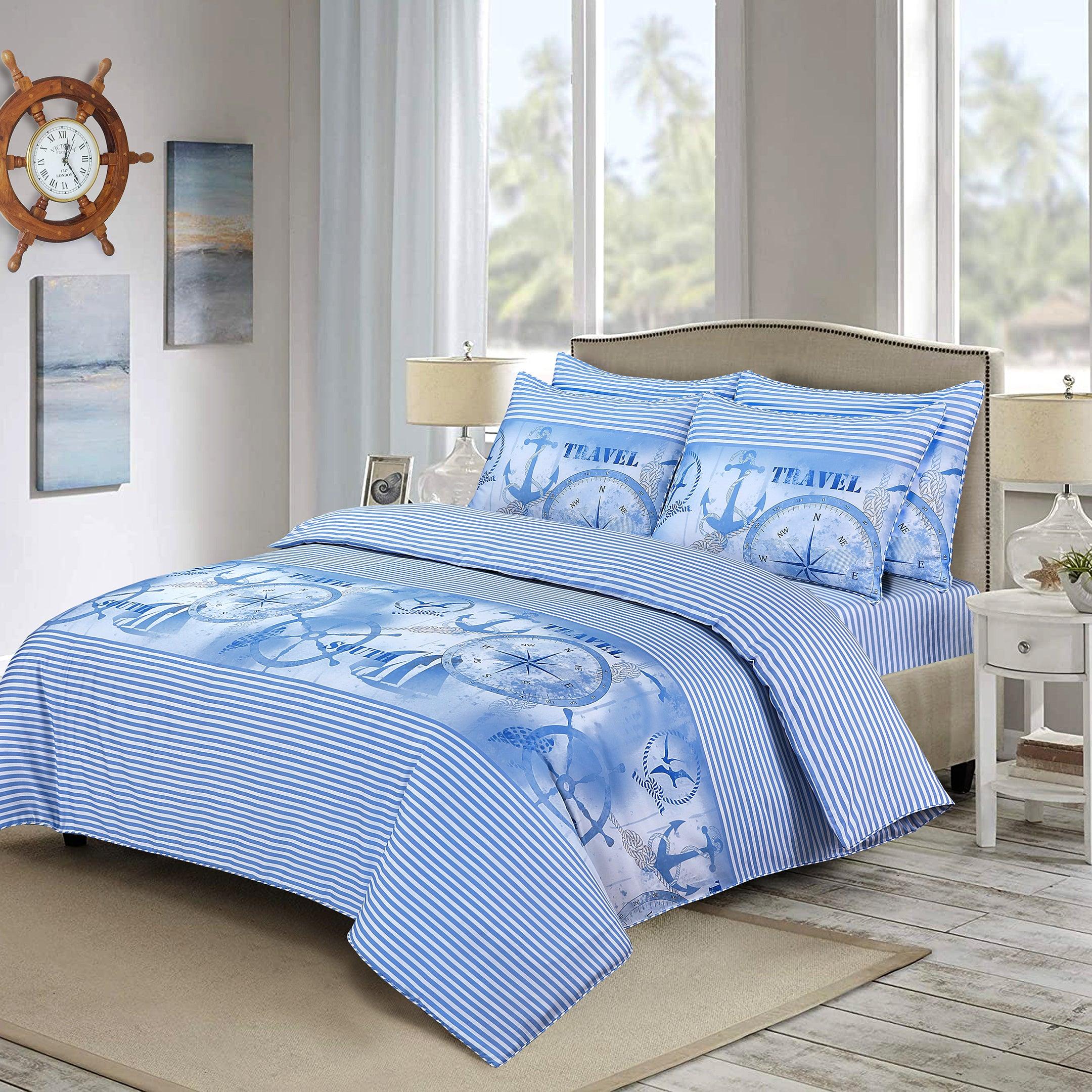 Time Clock 4 Piece Bedding Set - Elegant Linen