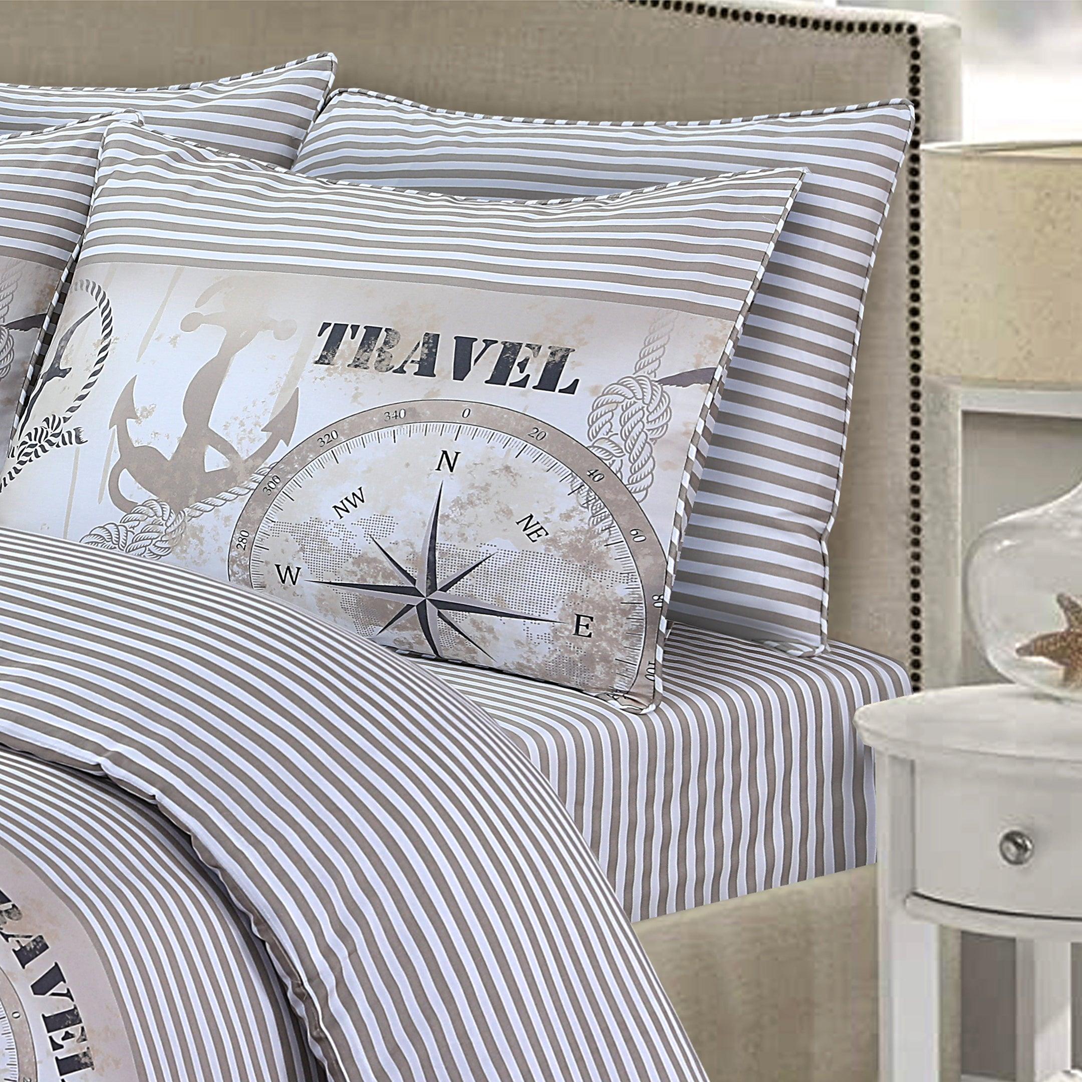 Time Clock 4 Piece Bedding Set - Elegant Linen