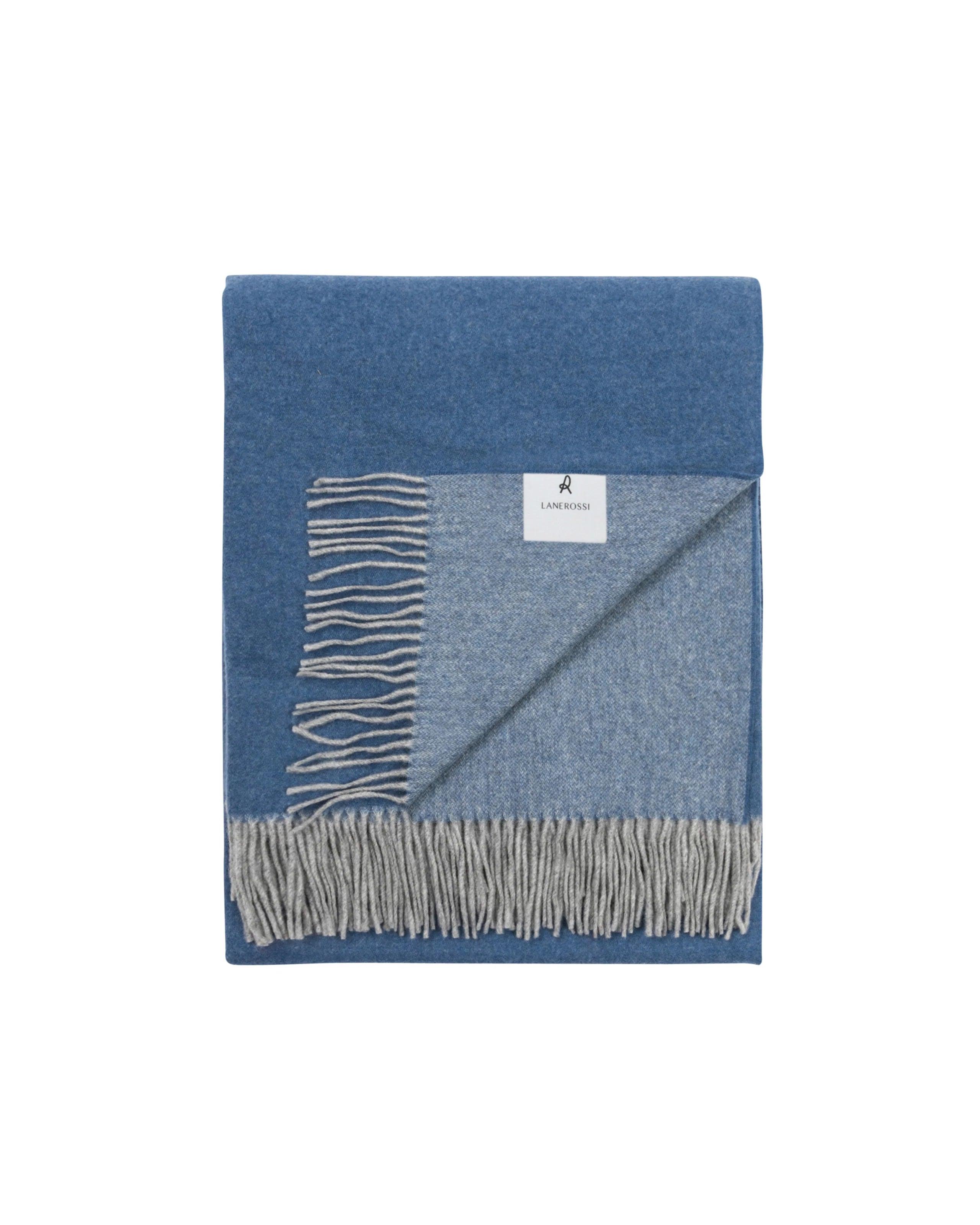 Ulisse Pure Wool Plaid Throw - Elegant Linen