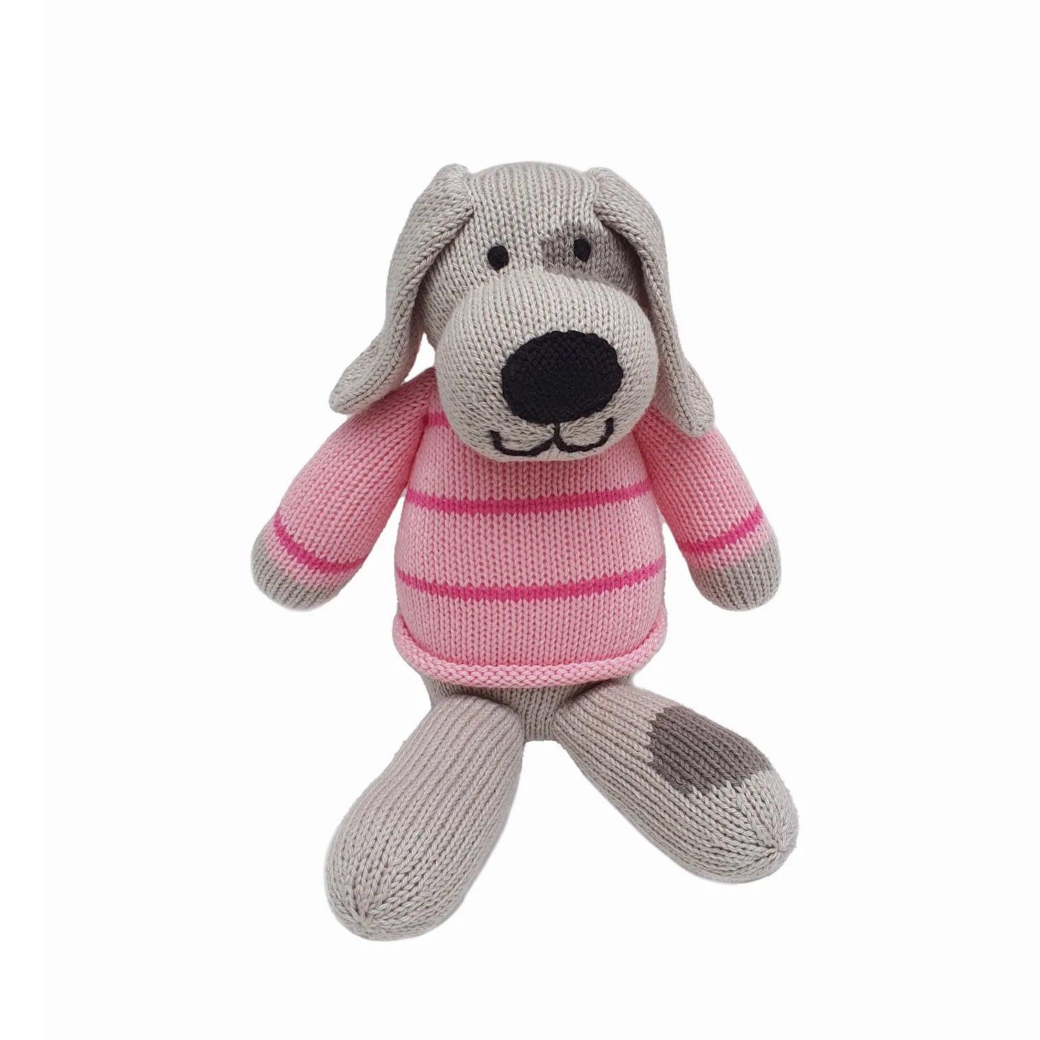 Valentine Puppy, pink - Elegant Linen
