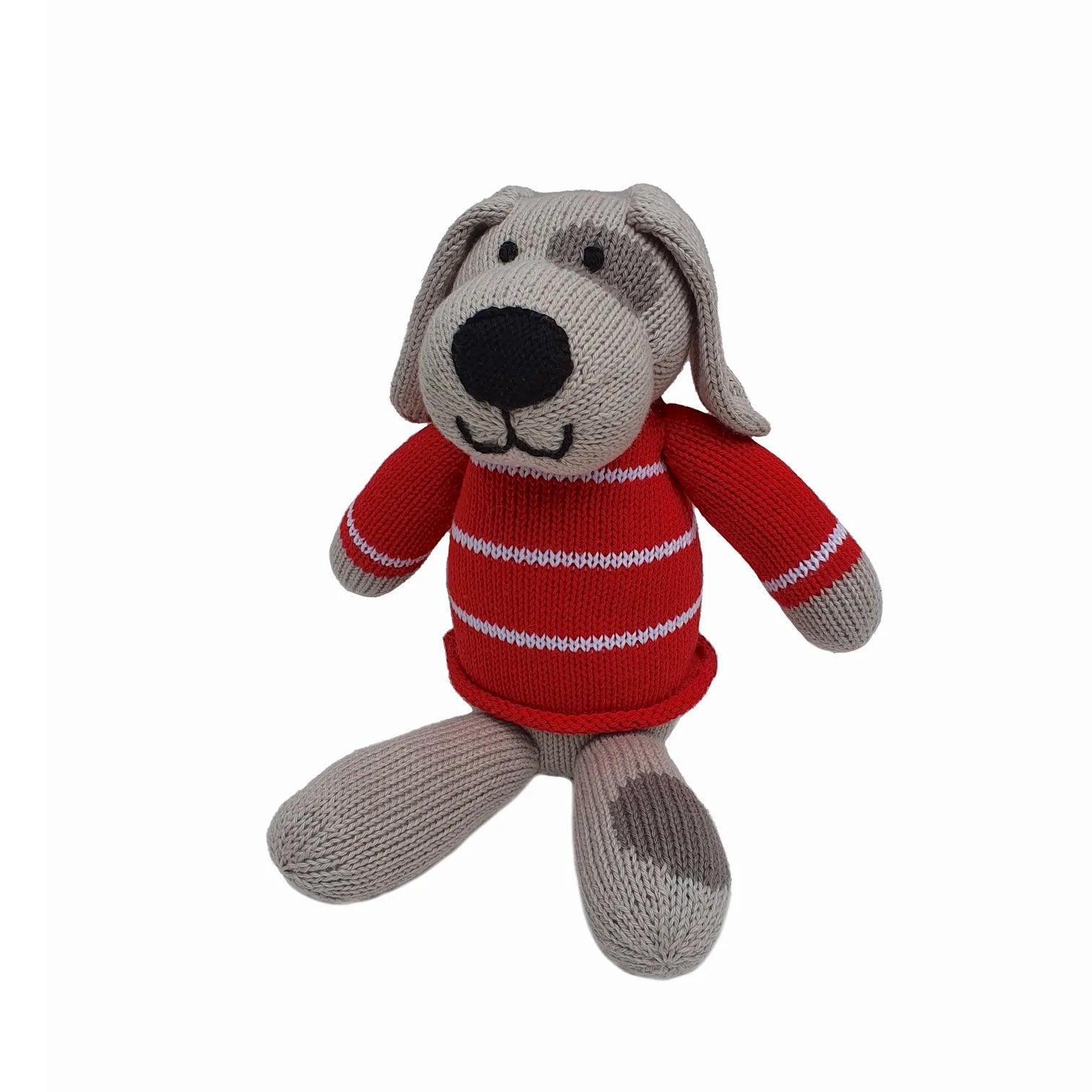 Valentine Puppy, red - Elegant Linen