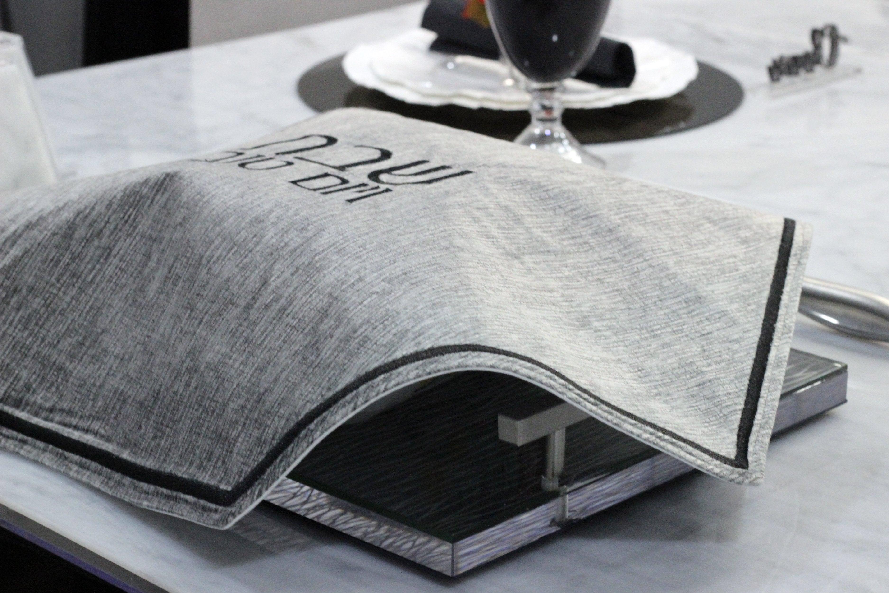 Velvet Hexagon Challah Cover - Elegant Linen